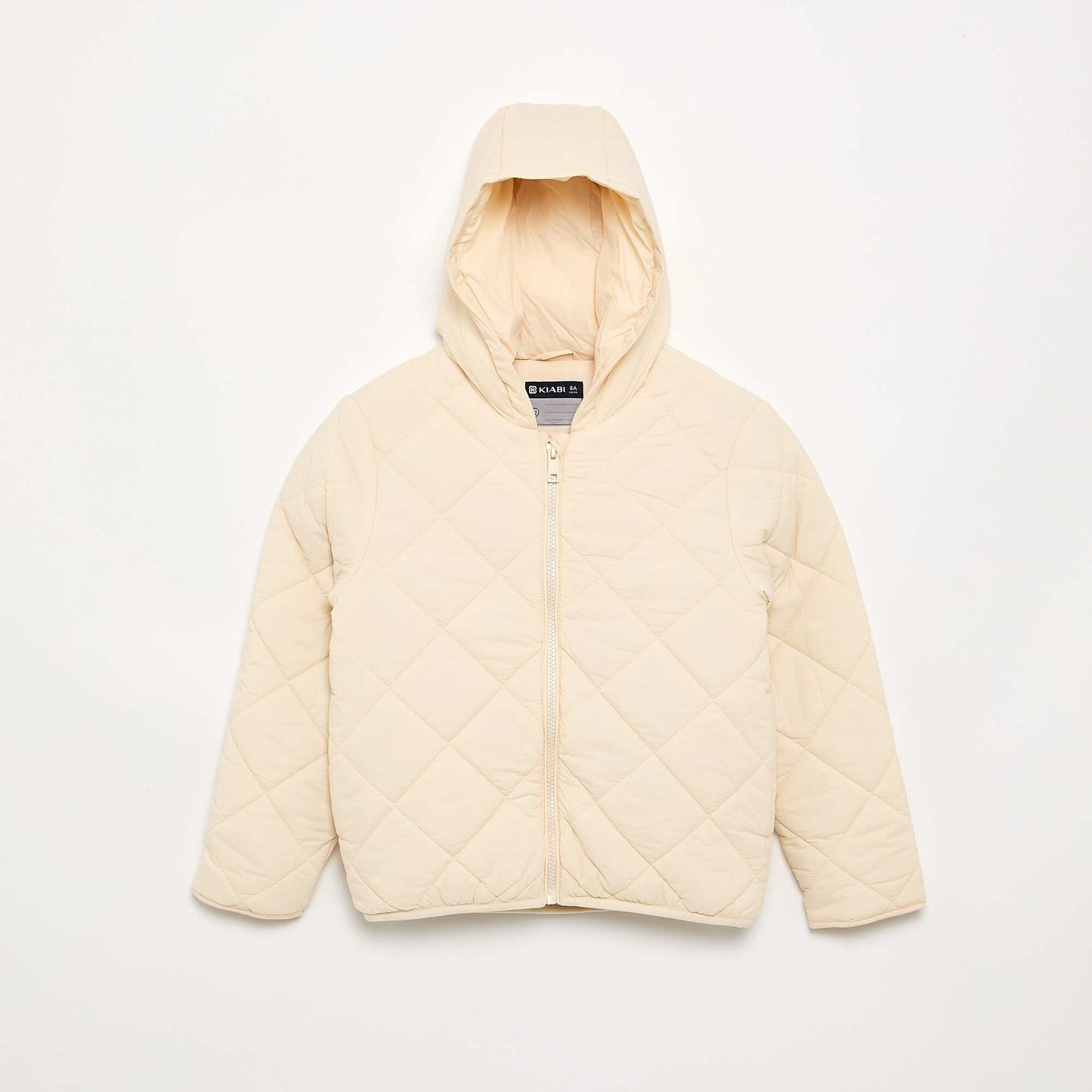Blouson matelassé à capuche BEIGE
