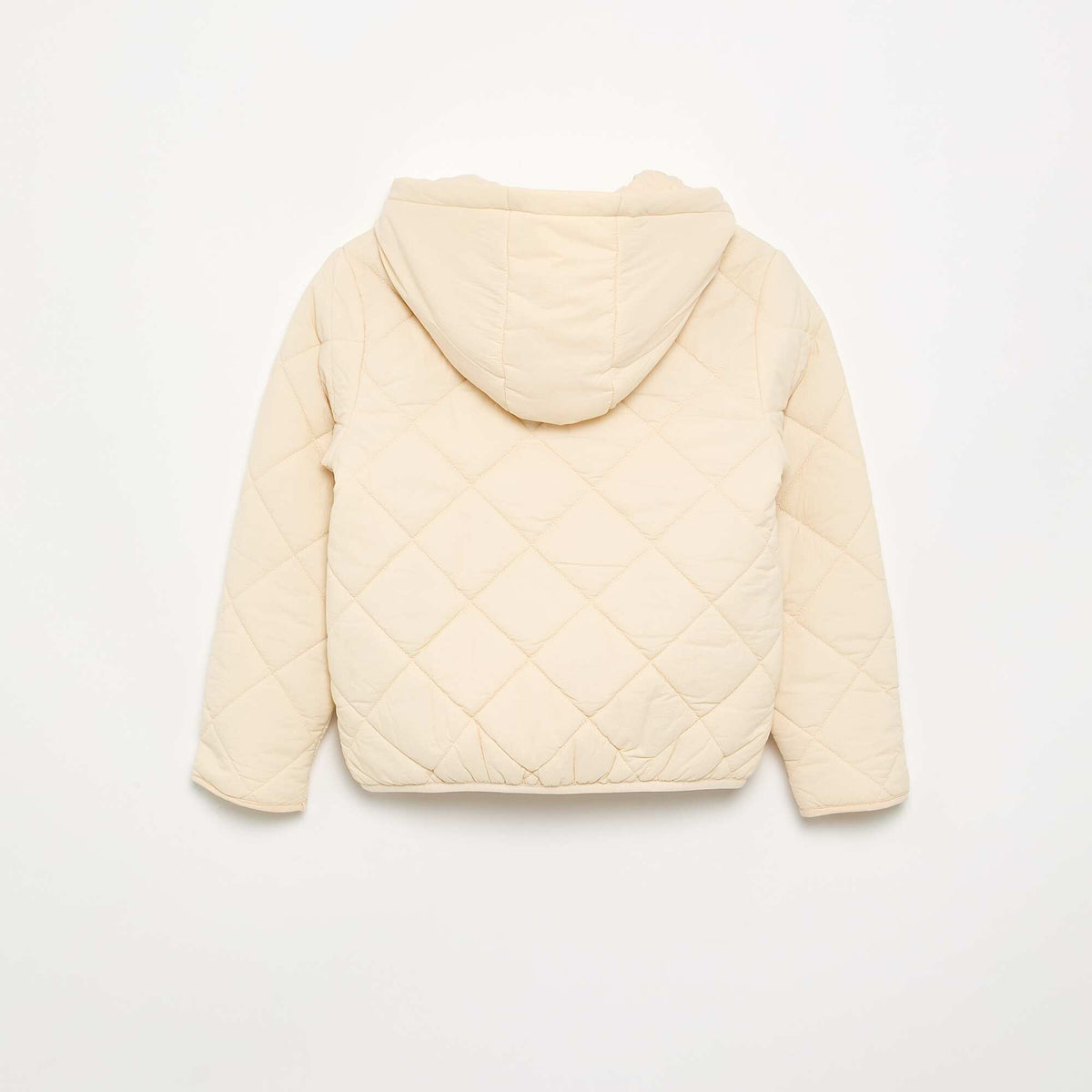 Blouson matelassé à capuche BEIGE