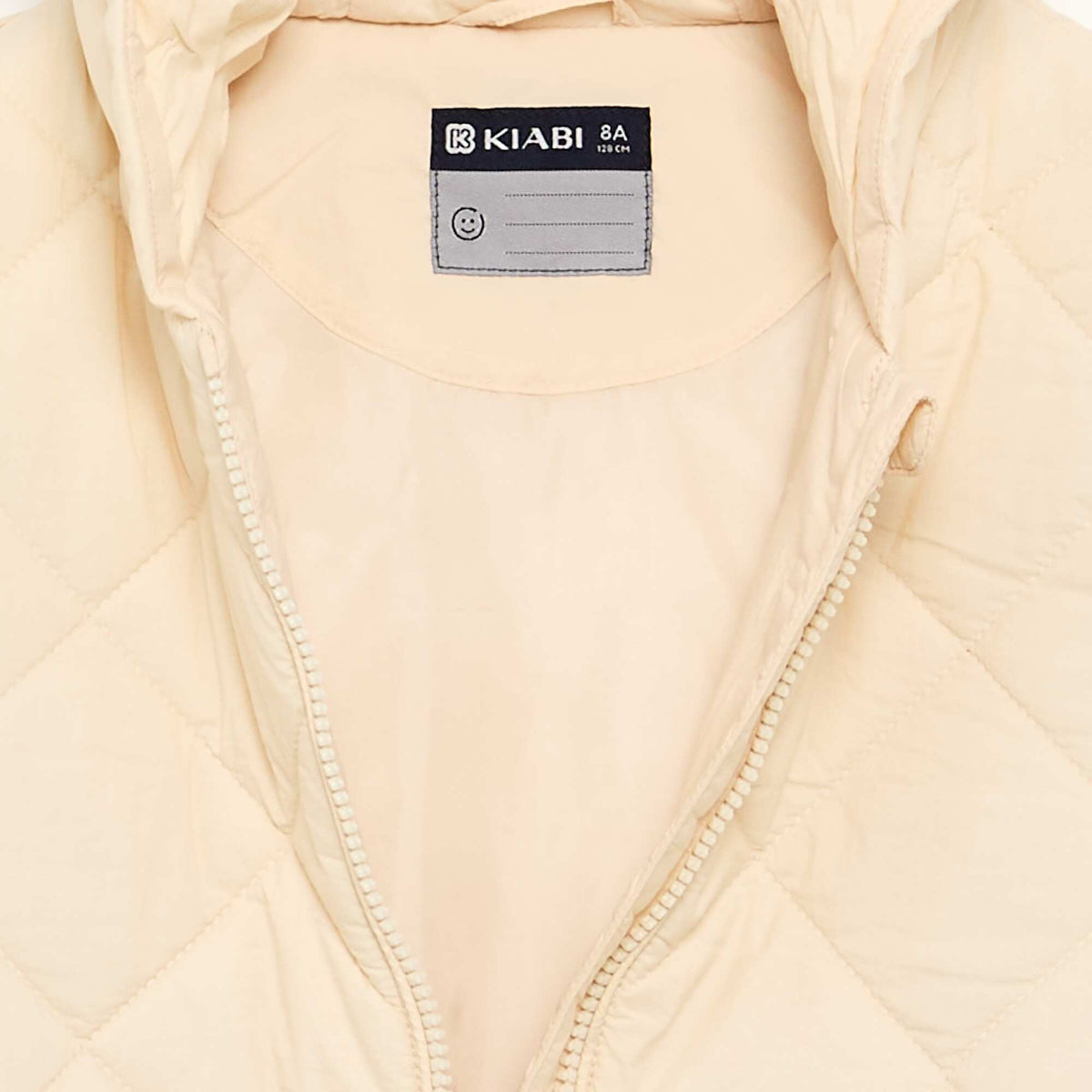 Blouson matelassé à capuche BEIGE