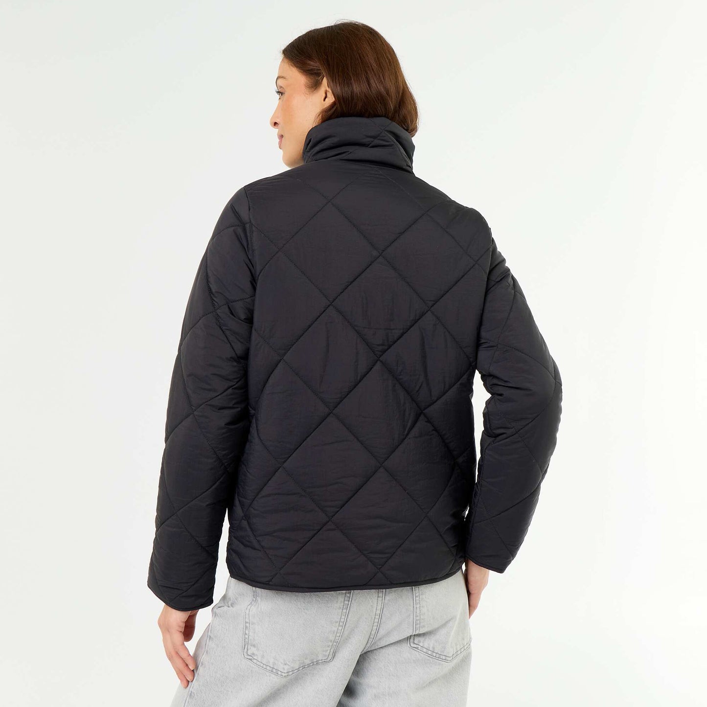 Blouson matelassé et déperlant NOIR