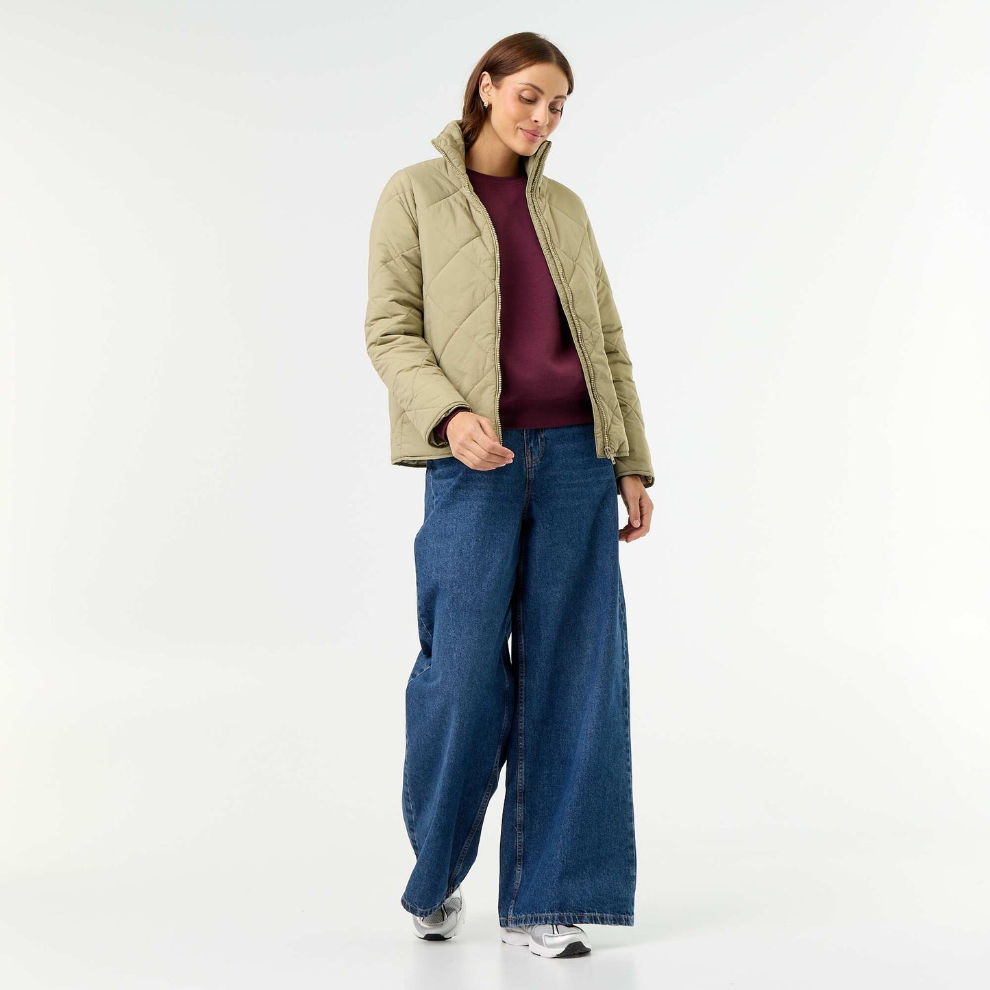 Blouson matelassé et déperlant VERT