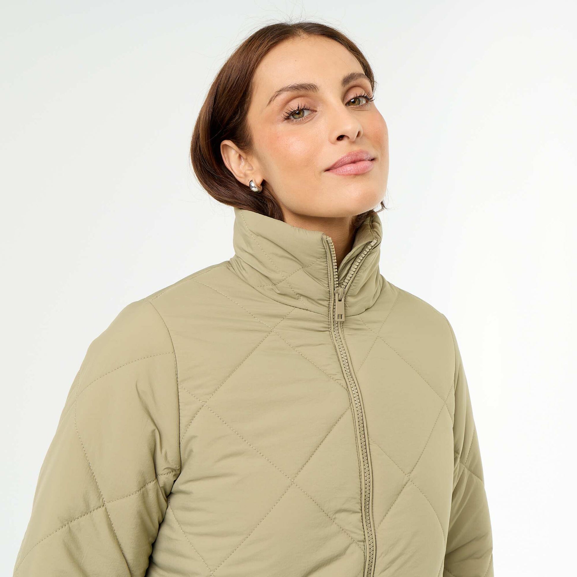 Blouson matelassé et déperlant VERT