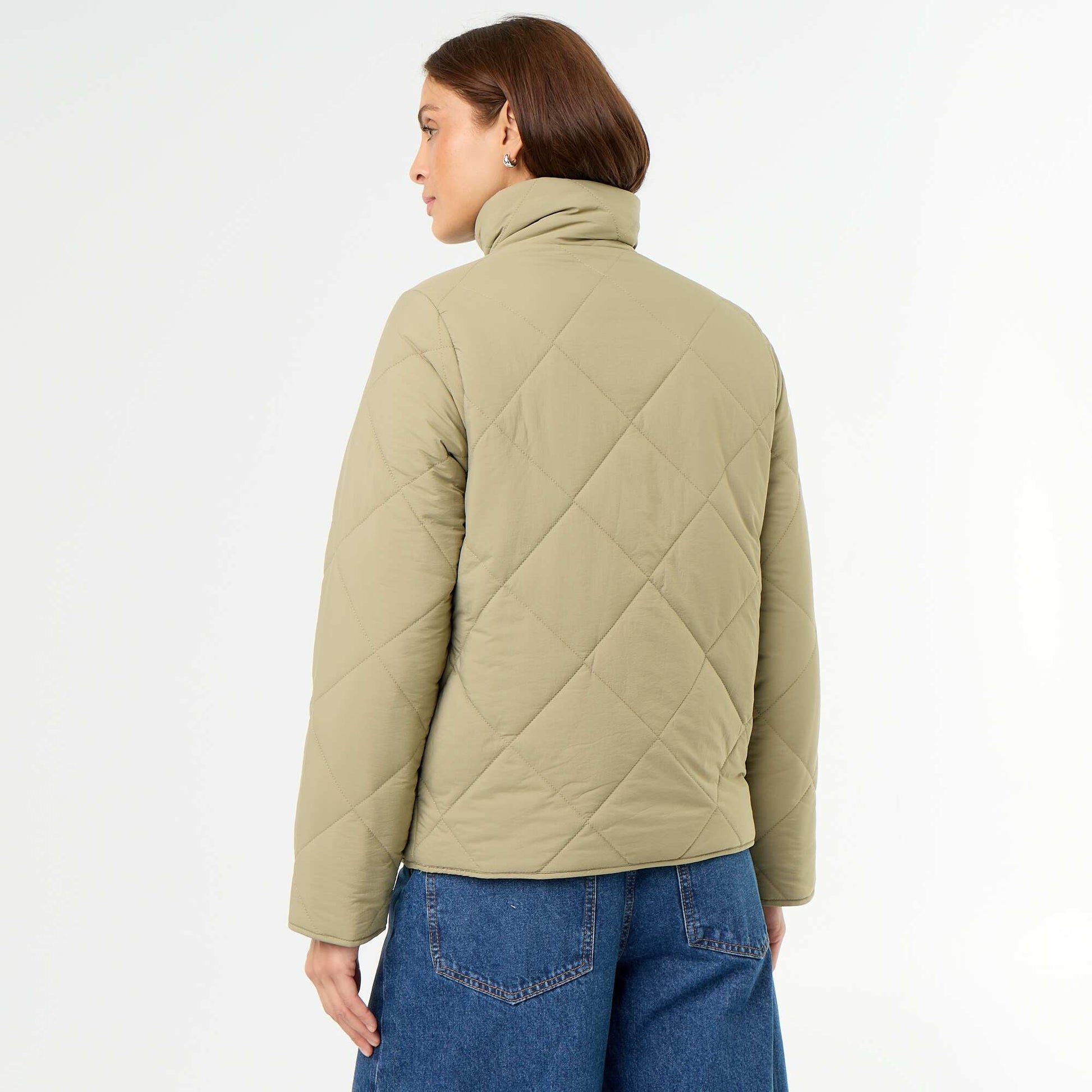 Blouson matelassé et déperlant VERT