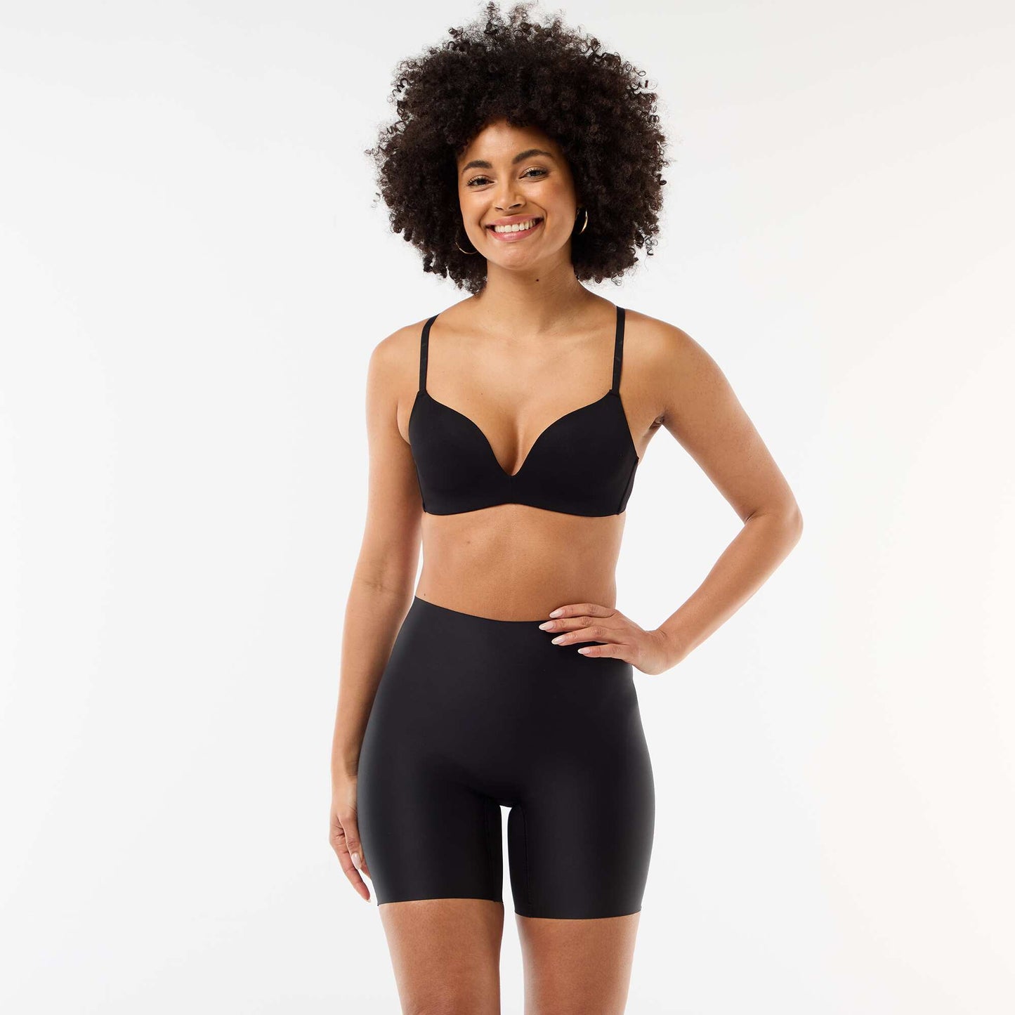 Cycliste en microfibre shapewear NOIR