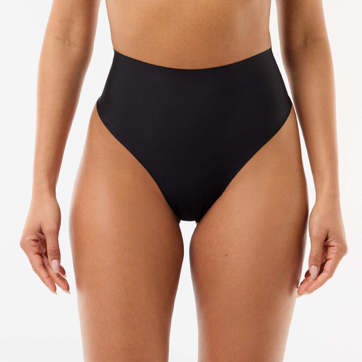 Tanga taille haute shapewear NOIR