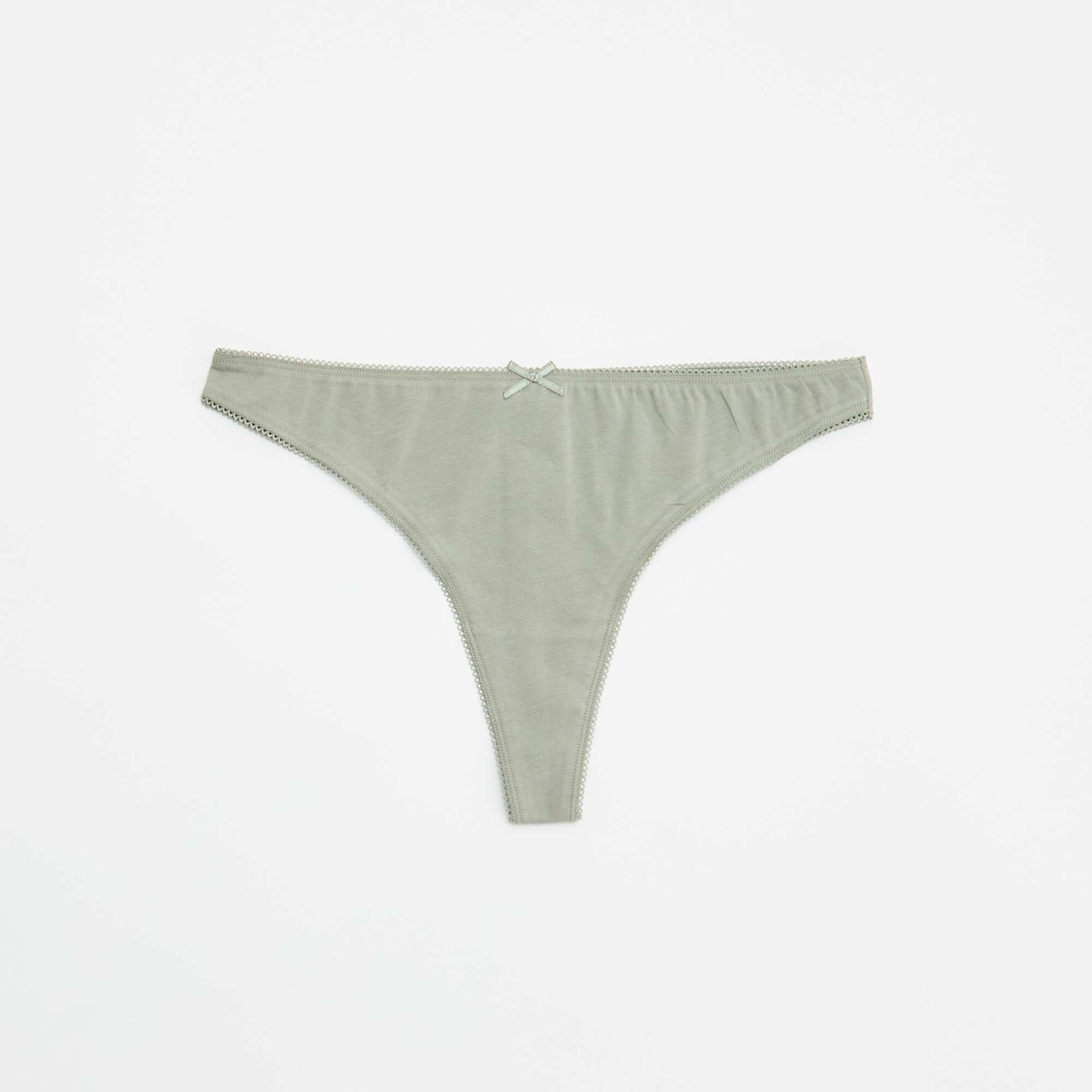 Lot de 5 tangas en coton BLEU