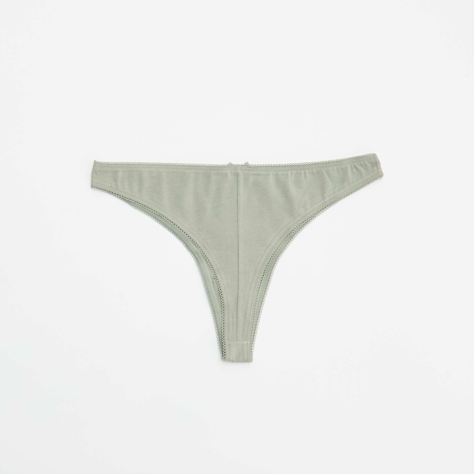 Lot de 5 tangas en coton BLEU