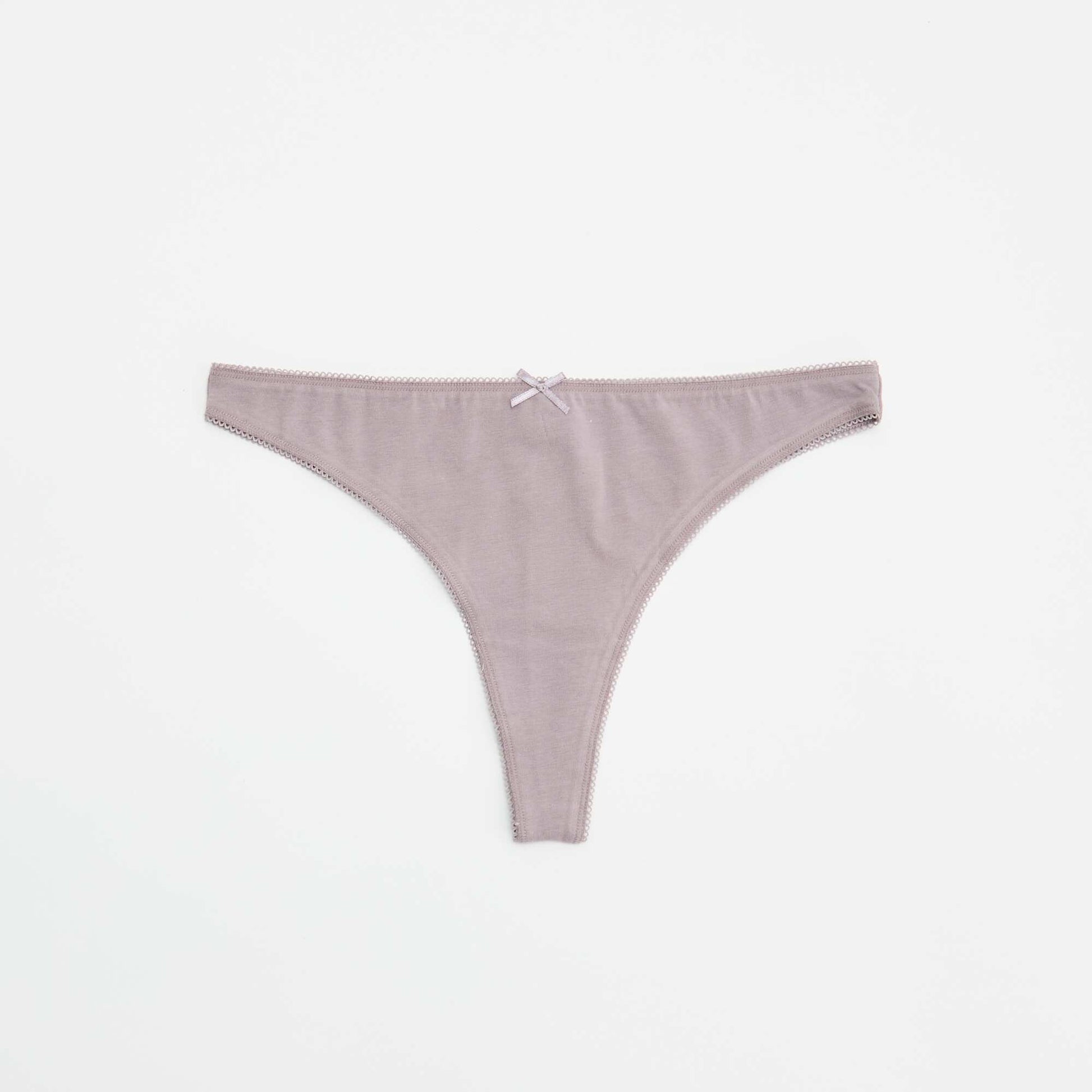 Lot de 5 tangas en coton BLEU