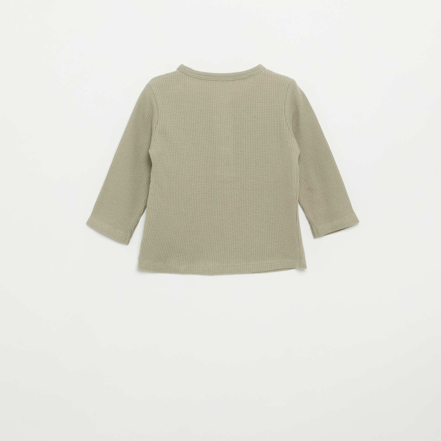 T-shirt col tunisien VERT
