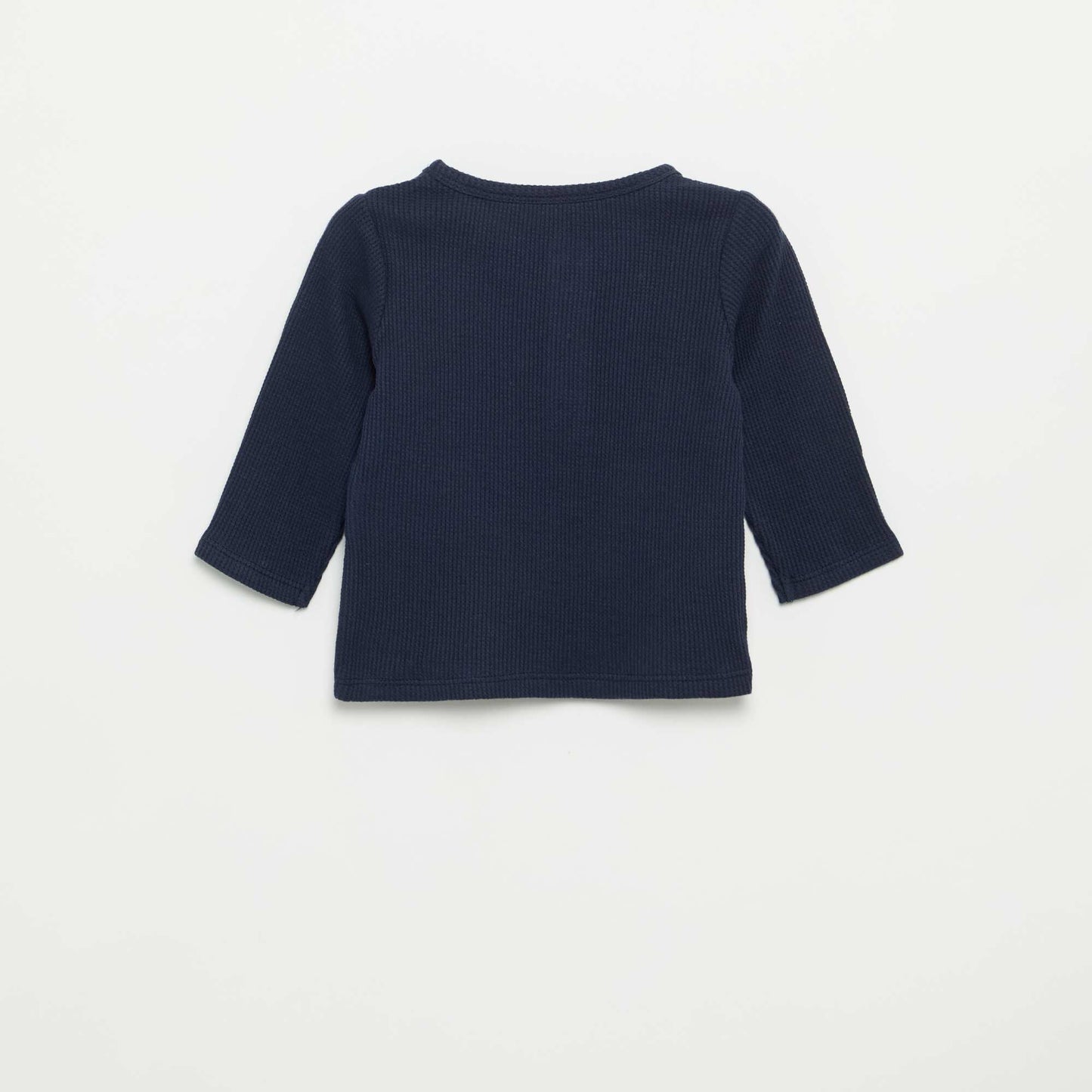T-shirt col tunisien BLEU