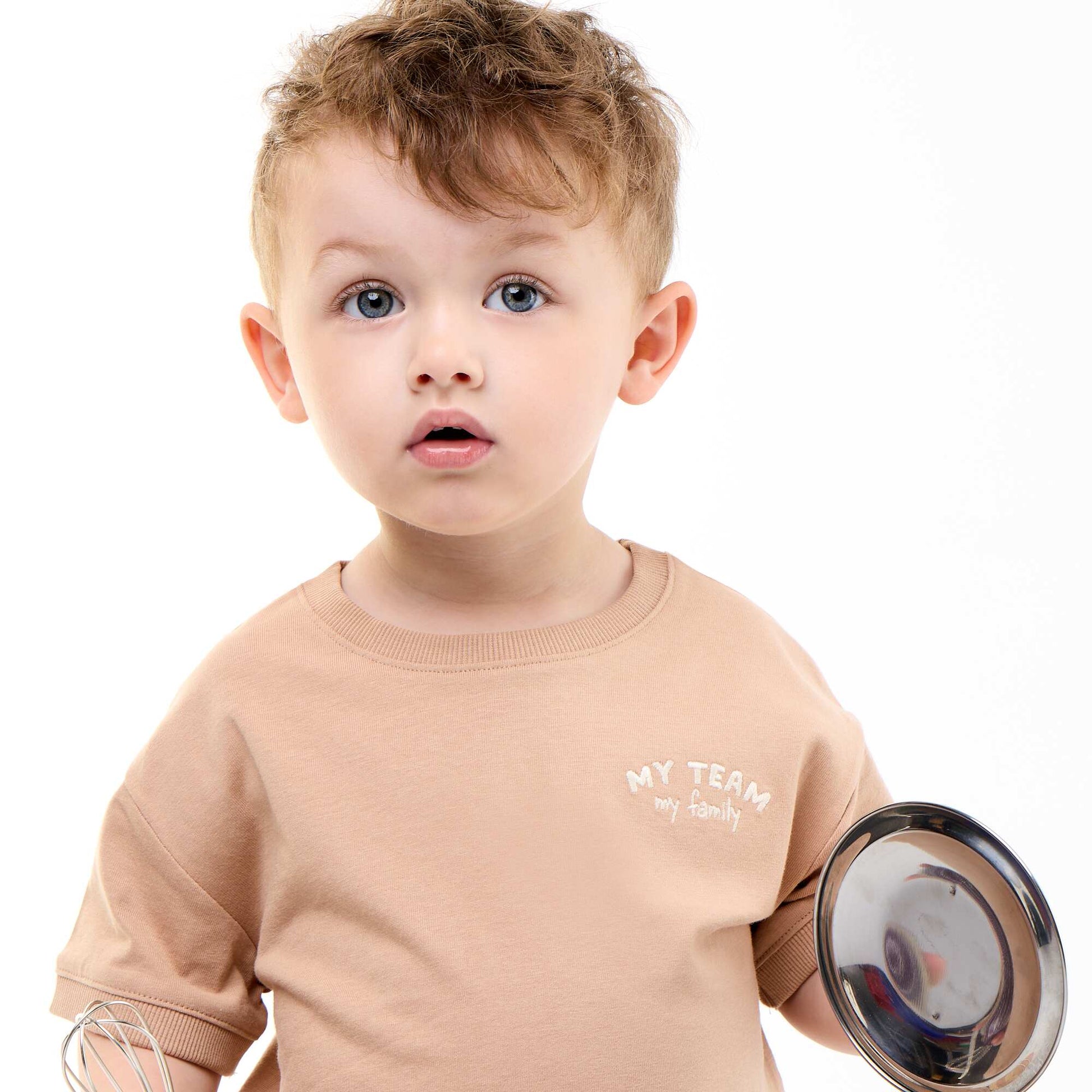T-shirt imprimé fantaisie à manches courtes BEIGE