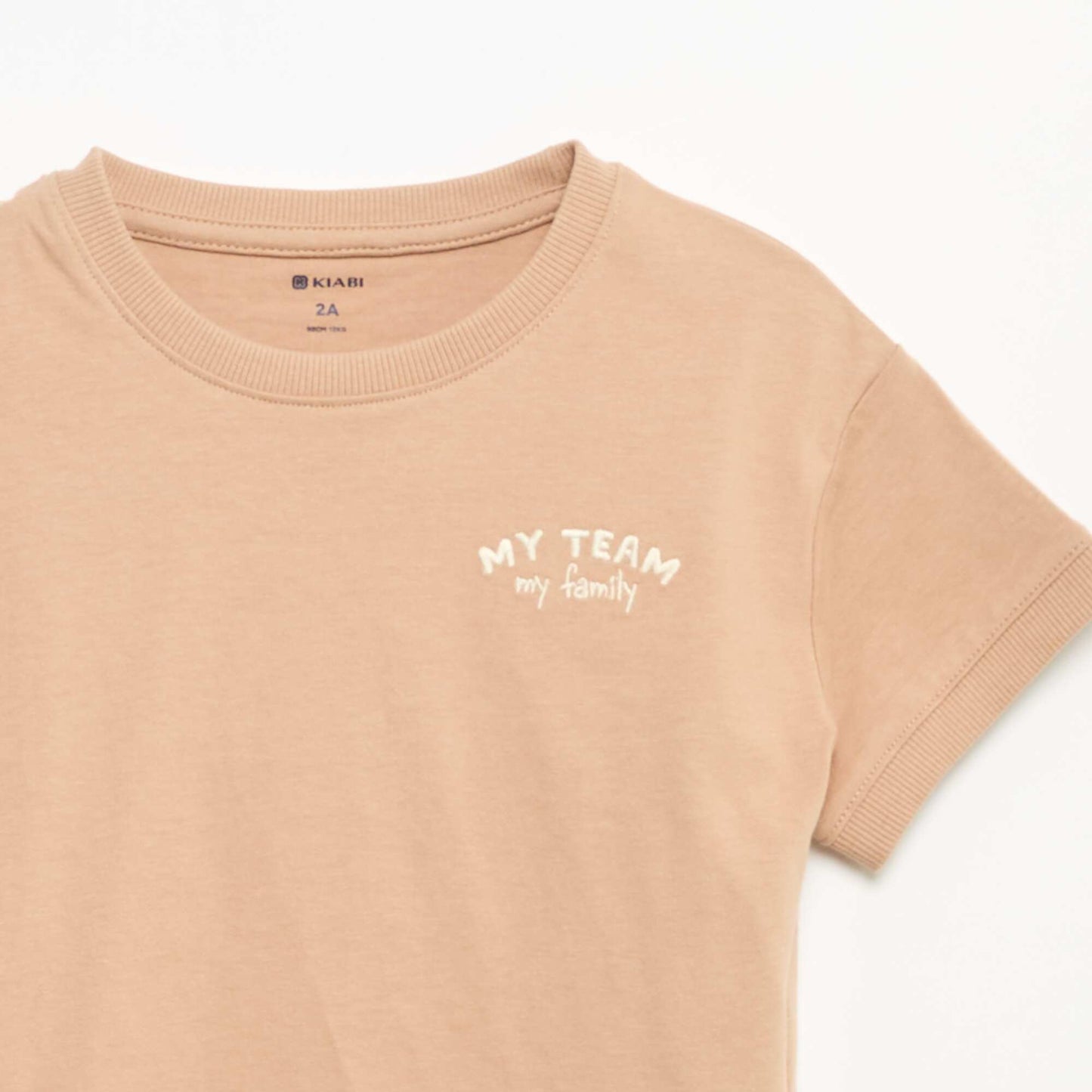 T-shirt imprimé fantaisie à manches courtes BEIGE