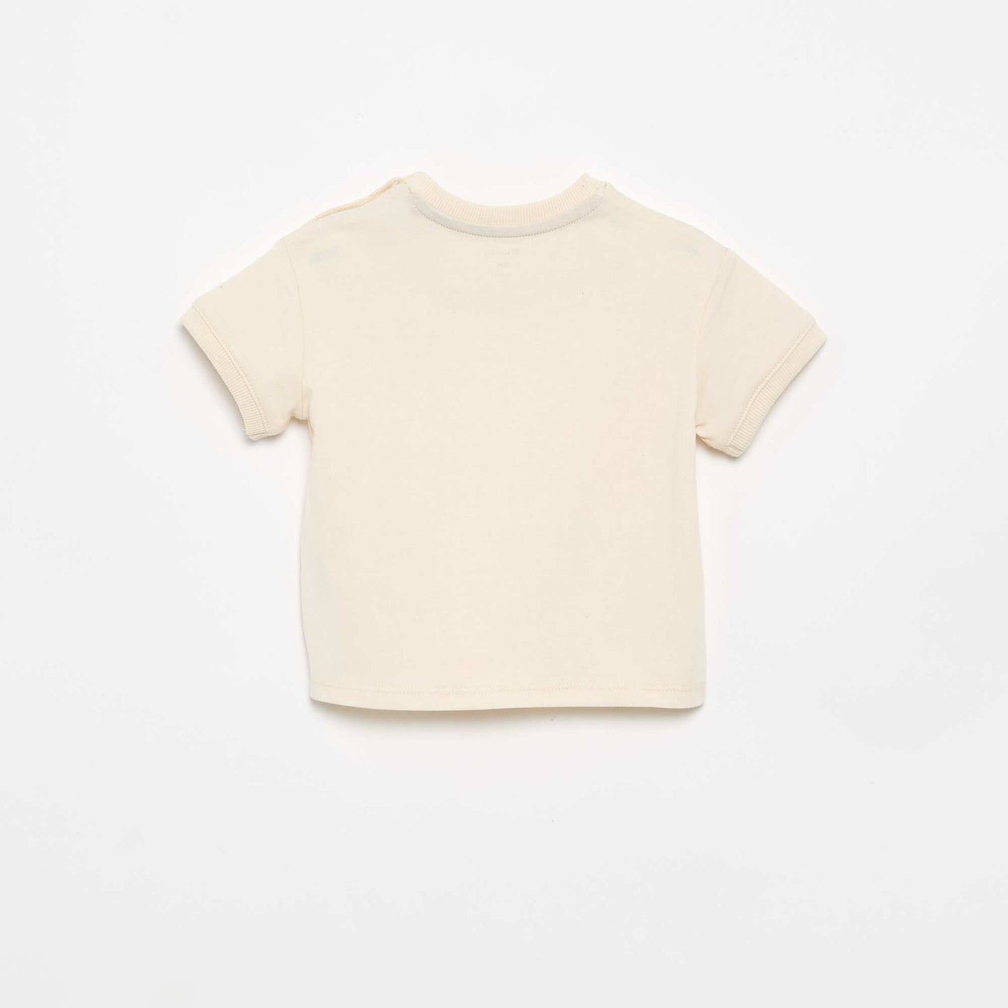 T-shirt imprimé fantaisie à manches courtes BEIGE
