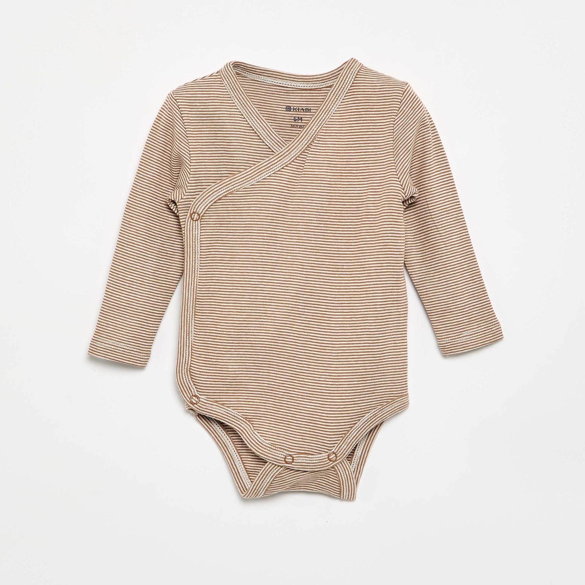 Lot de 5 bodies imprimés en coton MARRON