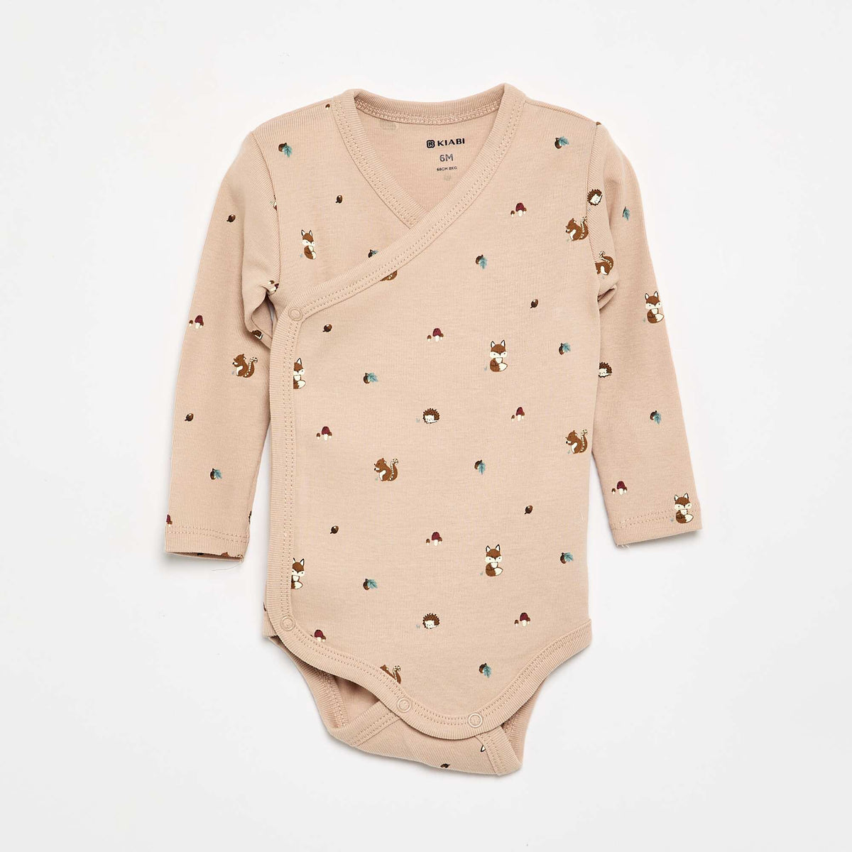 Lot de 5 bodies imprimés en coton BLEU