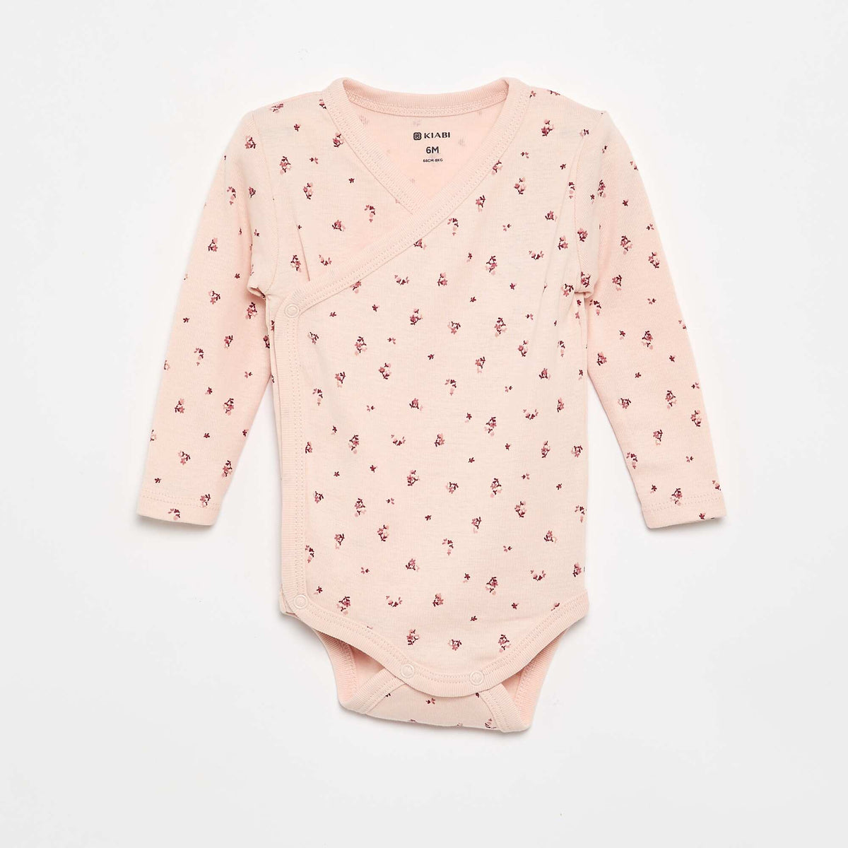 Lot de 5 bodies imprimés en coton ROSE