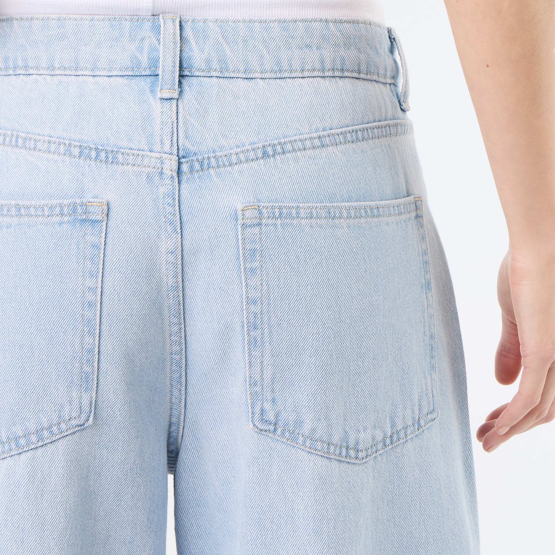 Pantalon denim baggy BLEU