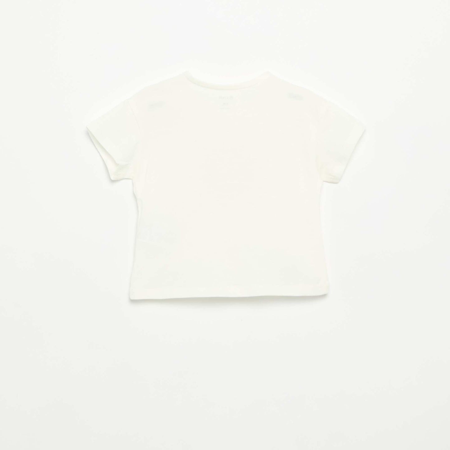 T-shirt à manches courtes avec cœur cousu BLANC