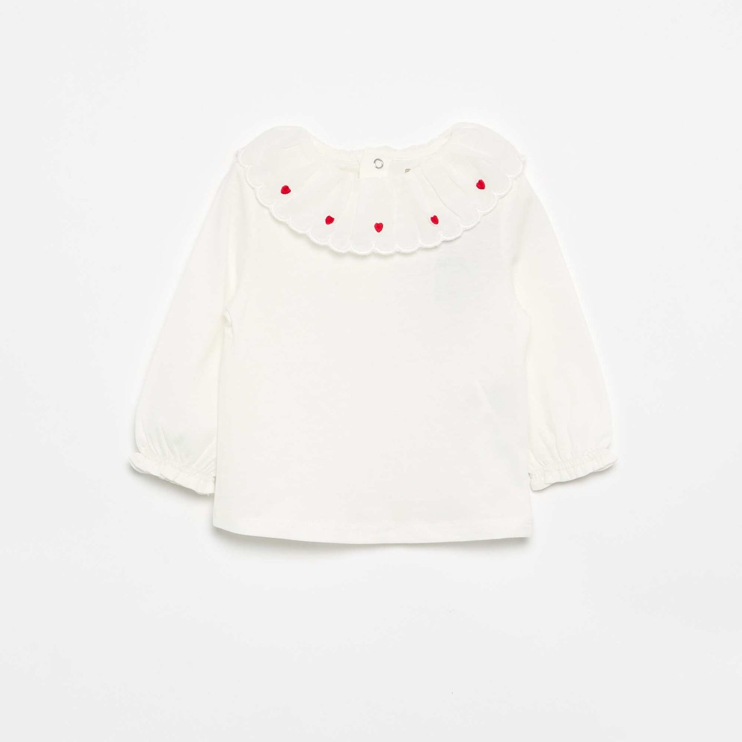 T-shirt avec col Claudine BLANC