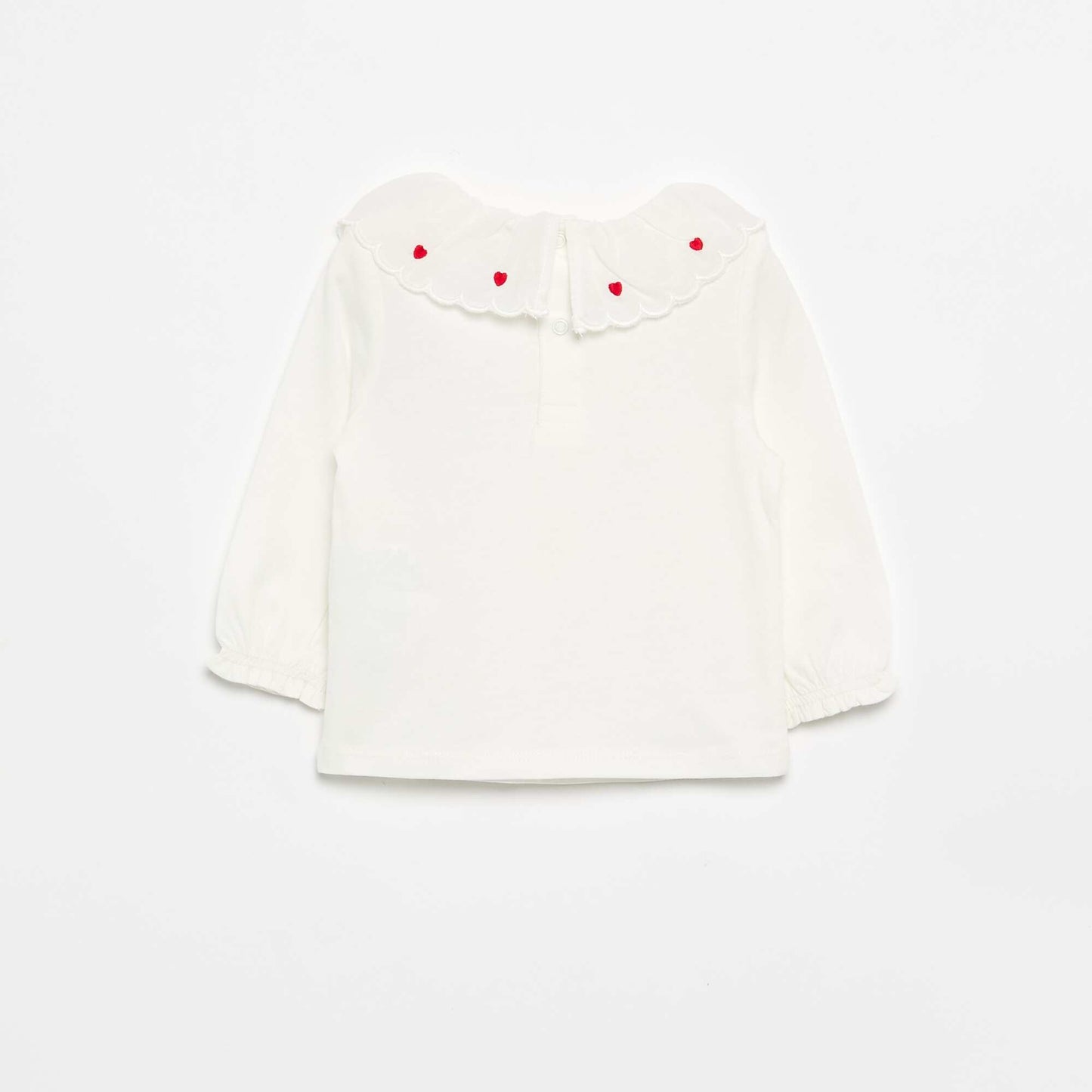 T-shirt avec col Claudine BLANC