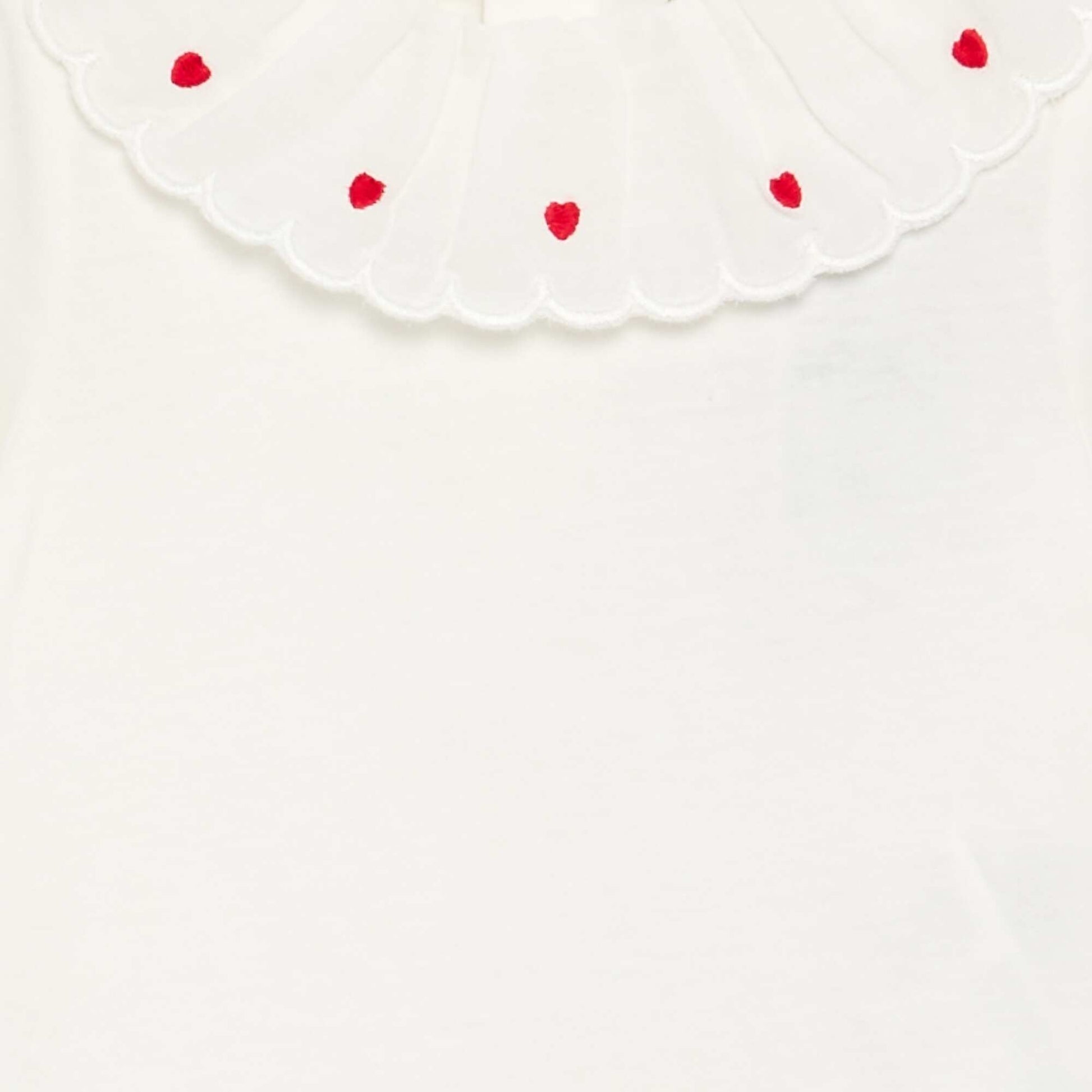 T-shirt avec col Claudine BLANC