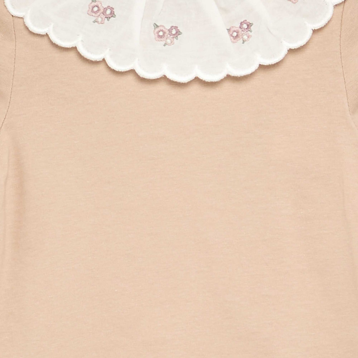 T-shirt avec col Claudine BEIGE