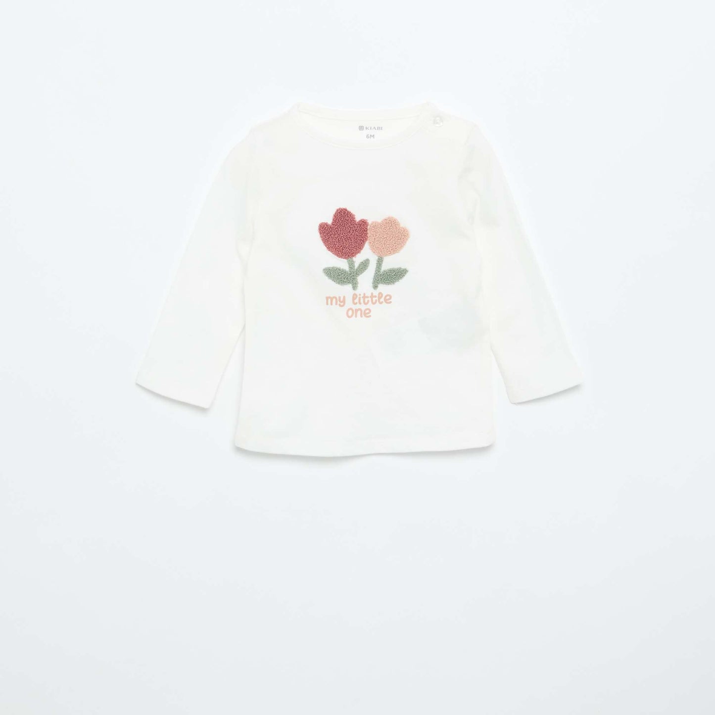 T-shirt en jersey à manches longues BLANC