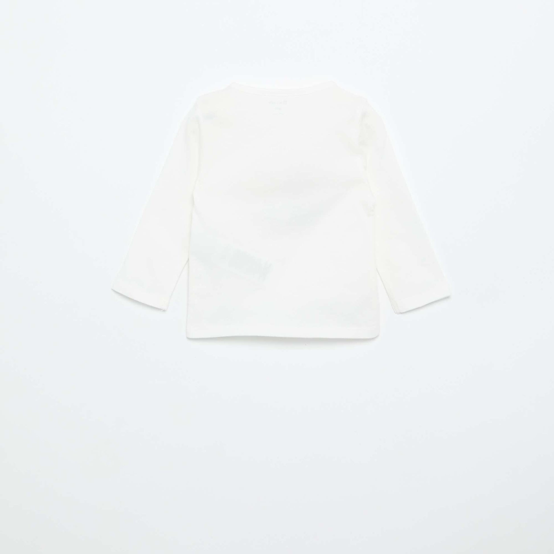 T-shirt en jersey à manches longues BLANC