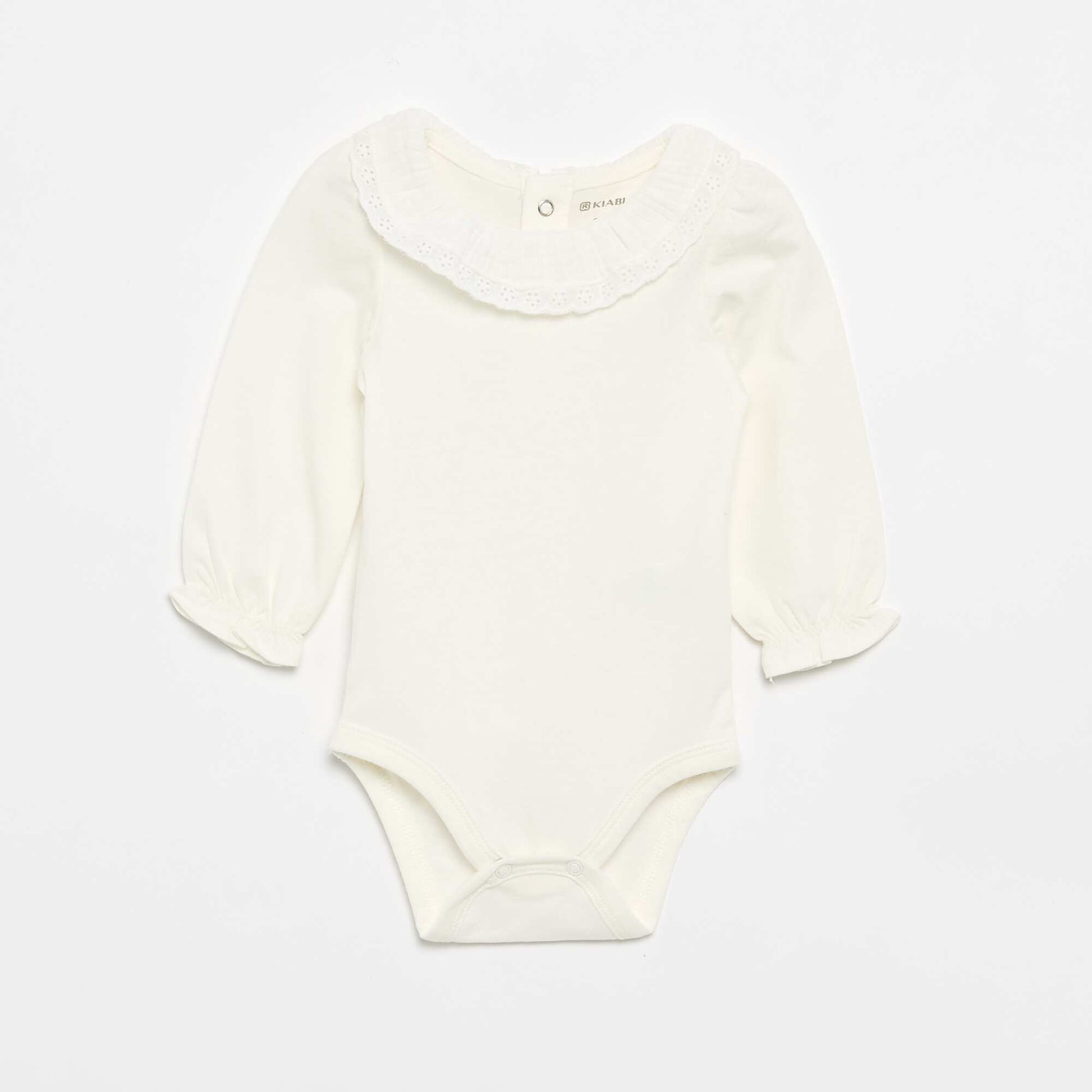 Body avec collerette BLANC