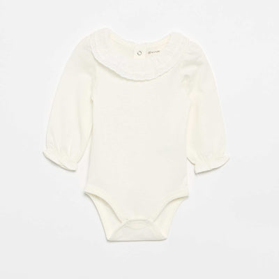 Body avec collerette BLANC