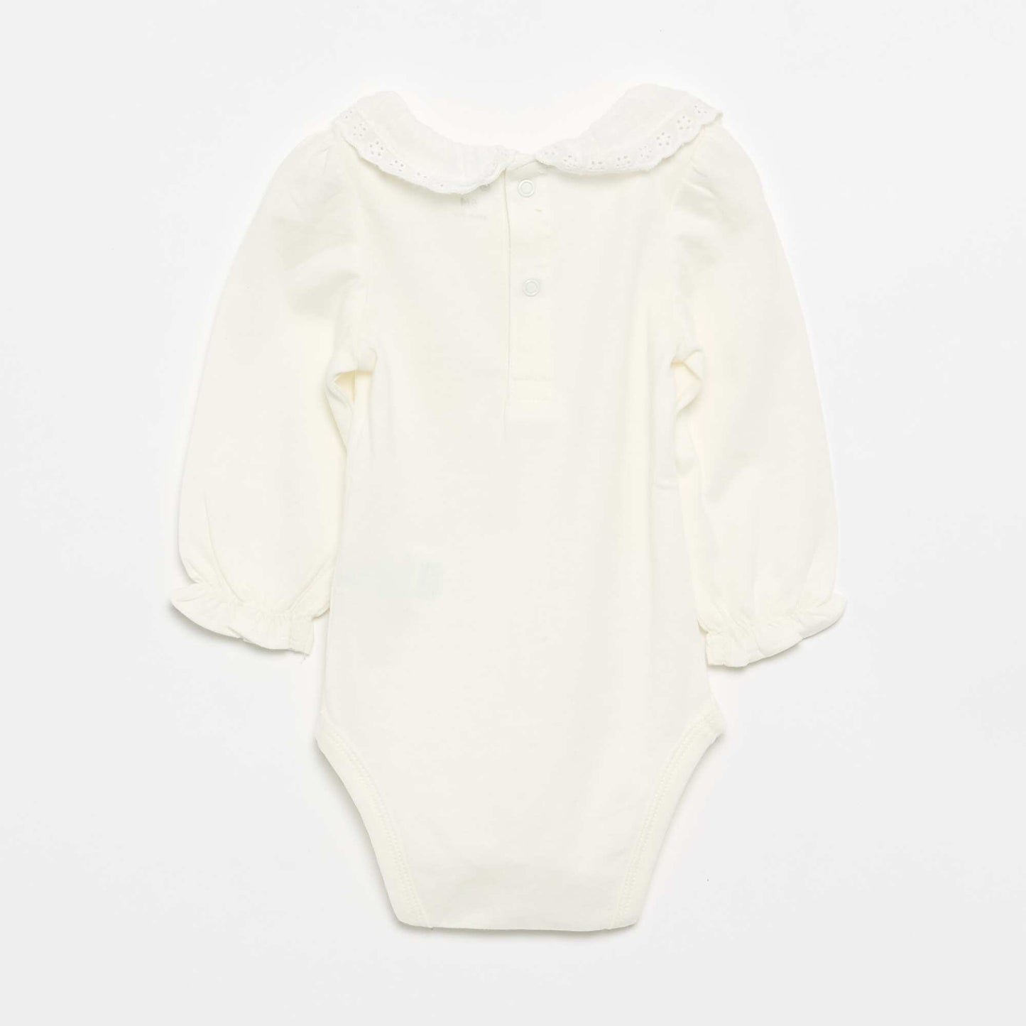 Body avec collerette BLANC