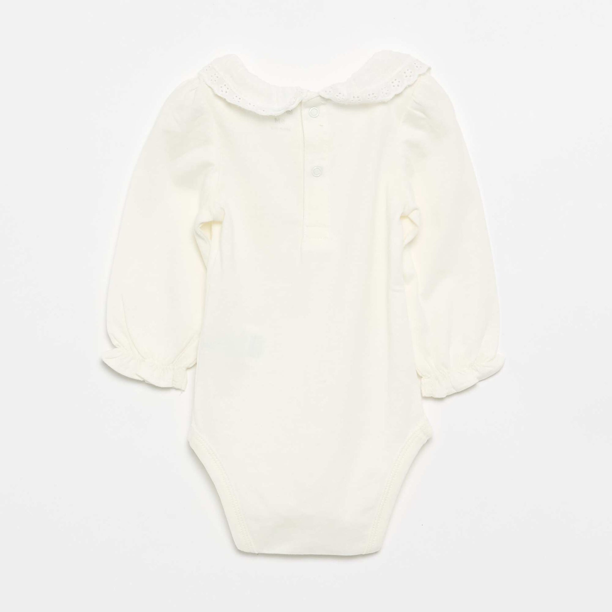 Body avec collerette BLANC