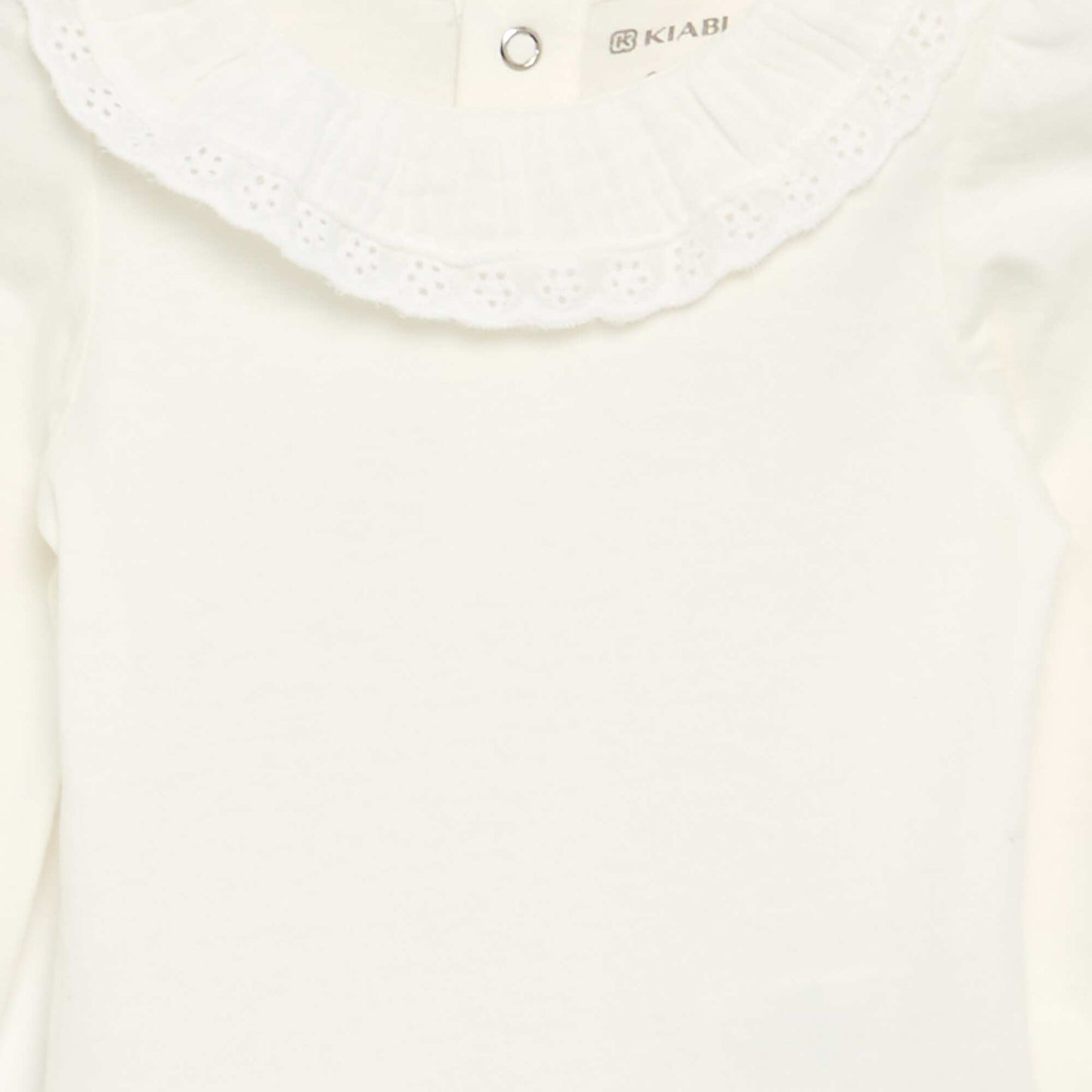 Body avec collerette BLANC