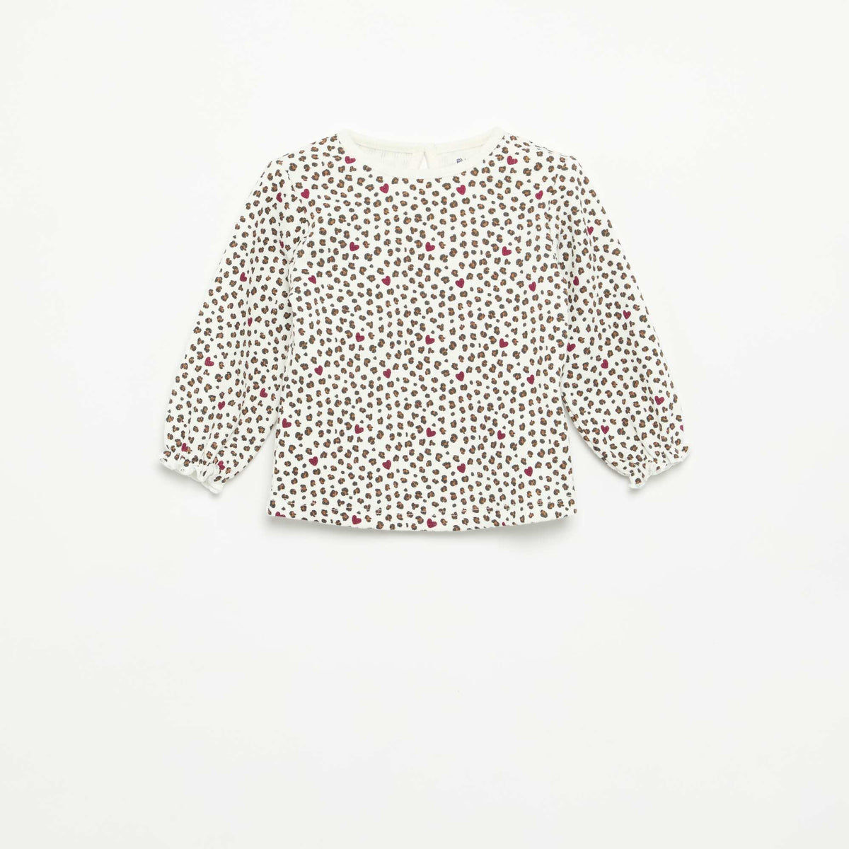Ensemble 2 pièces - T-shirt à manches longues + legging BLANC