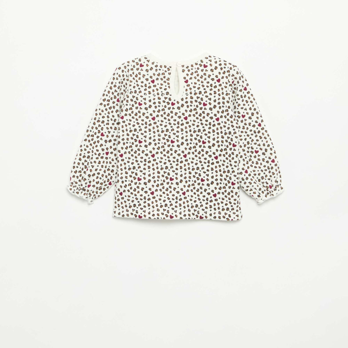 Ensemble 2 pièces - T-shirt à manches longues + legging BLANC