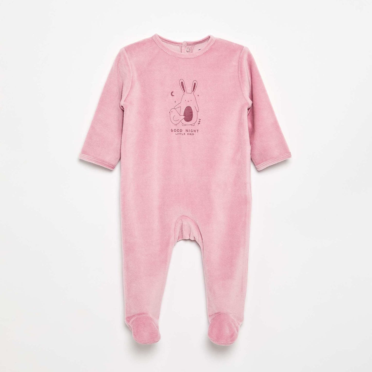 Dors bien en velours avec pieds ROSE