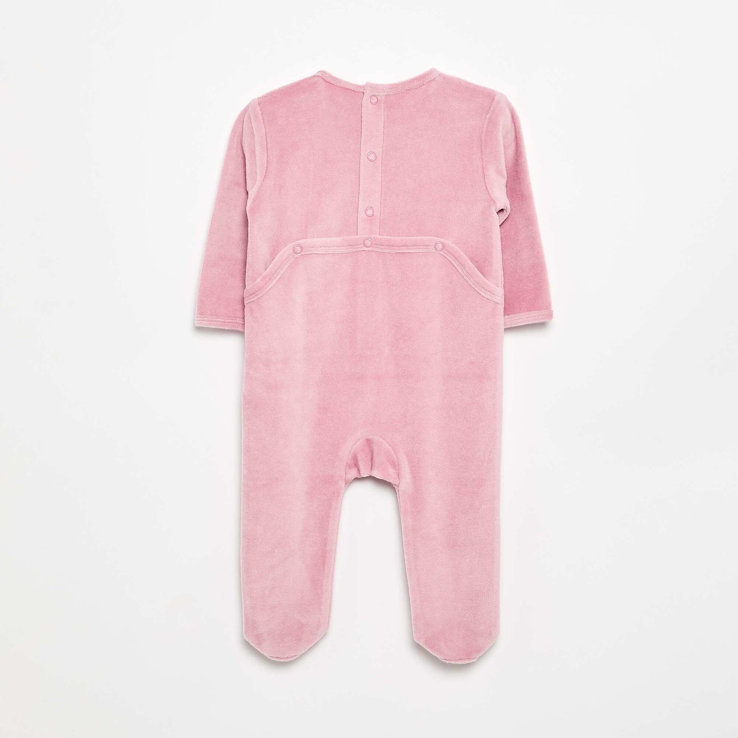 Dors bien en velours avec pieds ROSE