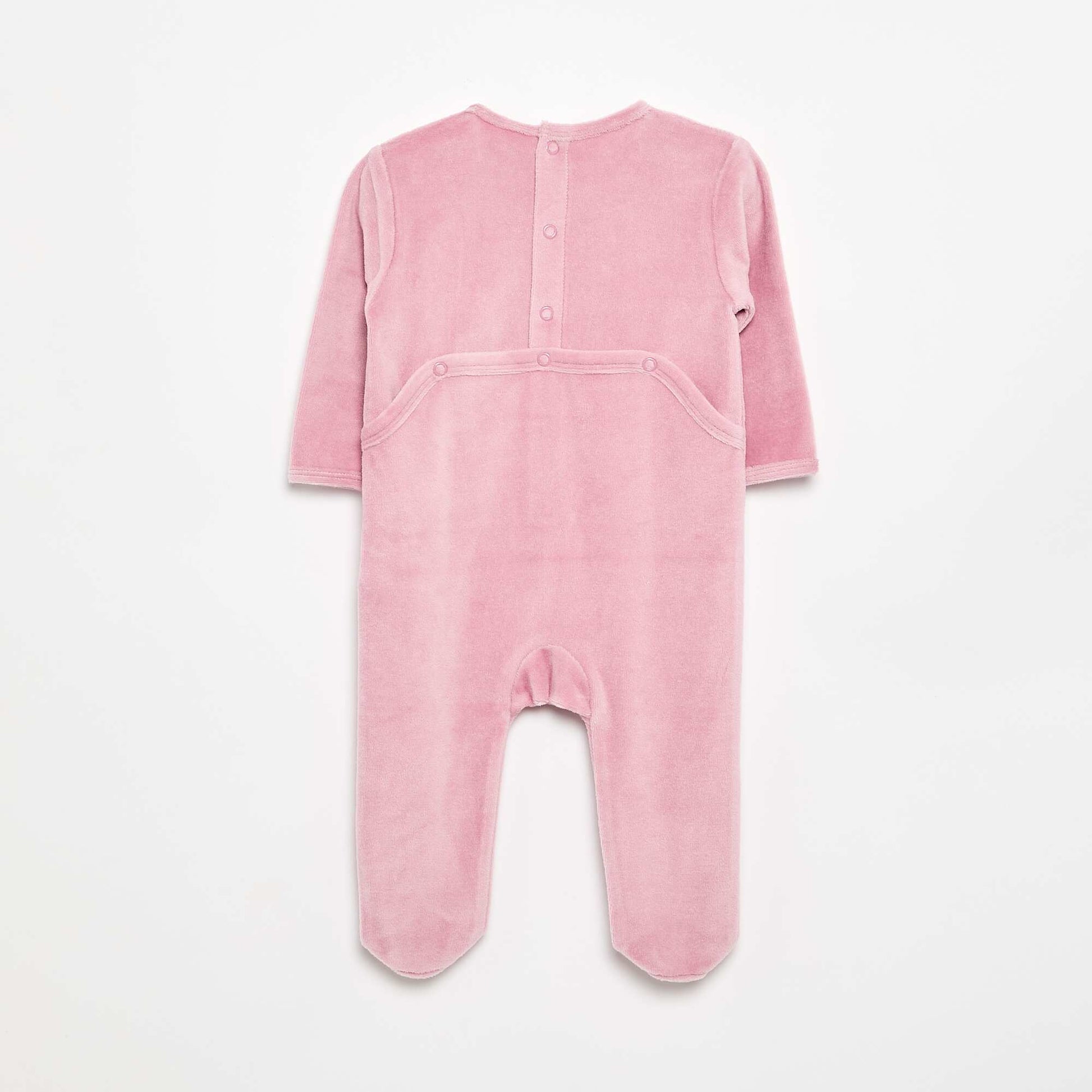 Dors bien en velours avec pieds ROSE