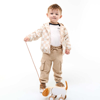 Pantalon jogging multipoches BEIGE