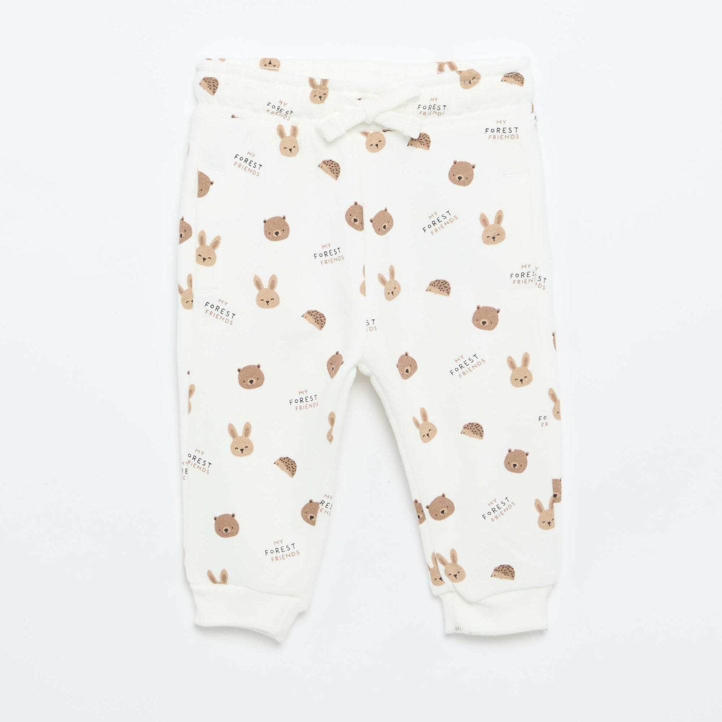Pantalon jogging à motif BEIGE