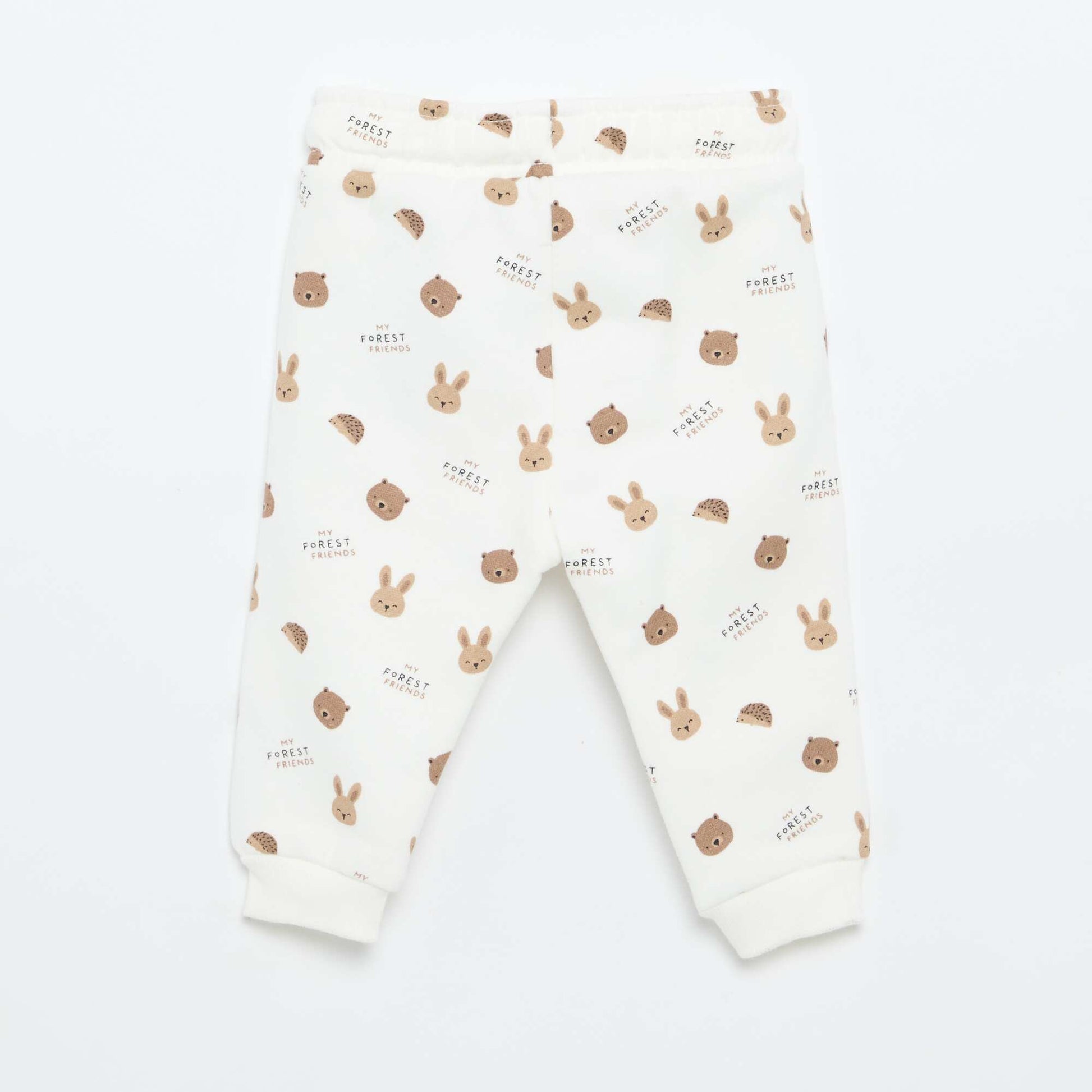 Pantalon jogging à motif BEIGE