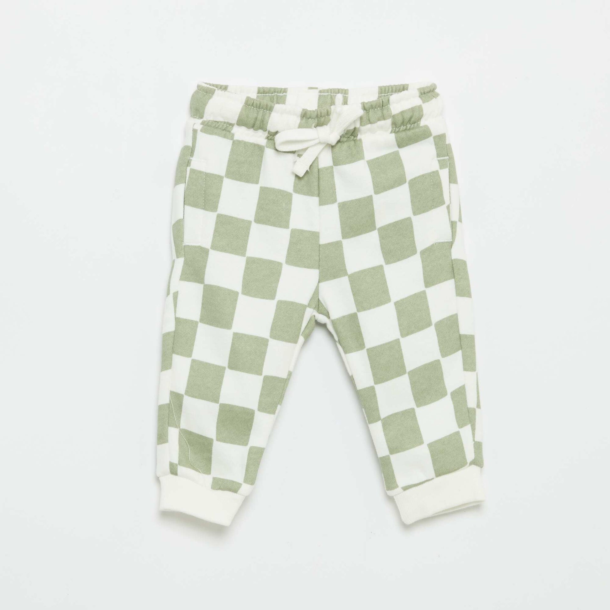 Pantalon jogging à motif VERT
