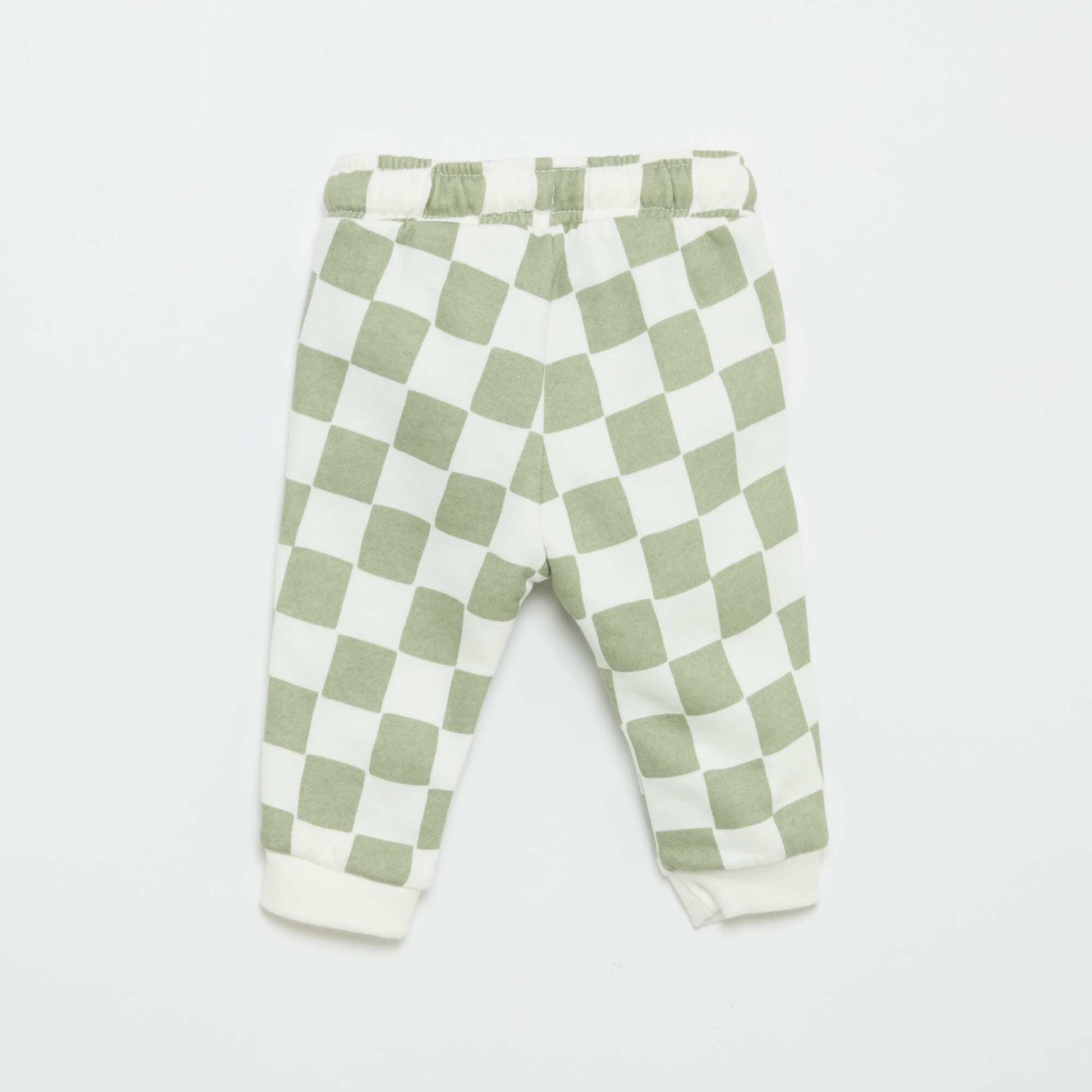 Pantalon jogging à motif VERT