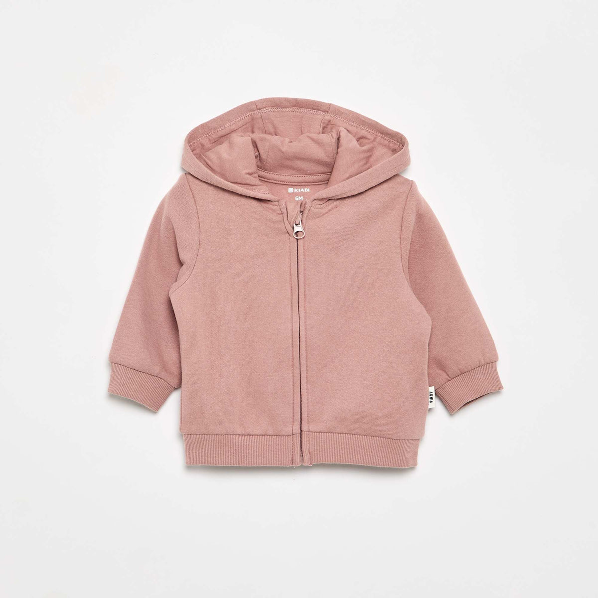 Sweat-shirt zippé à capuche ROSE