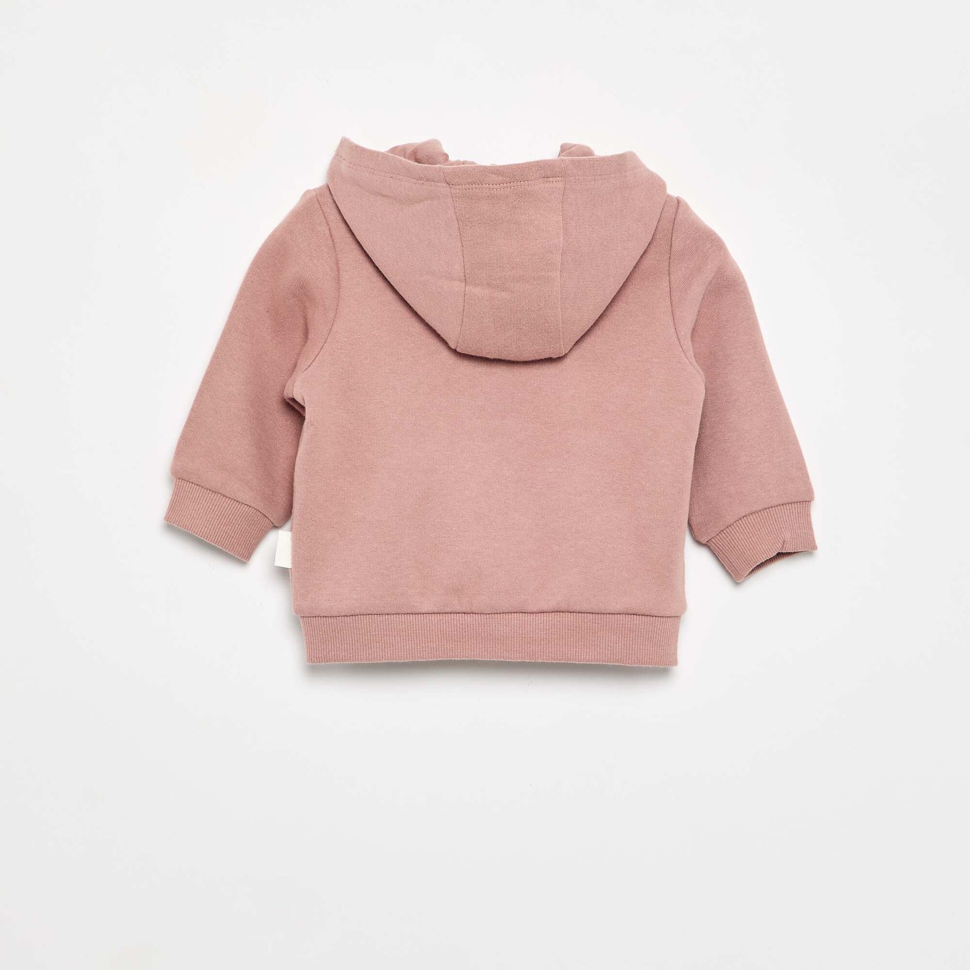 Sweat-shirt zippé à capuche ROSE