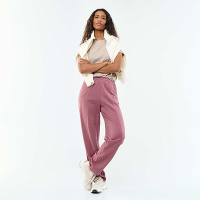 Jogging maille lourde ROSE
