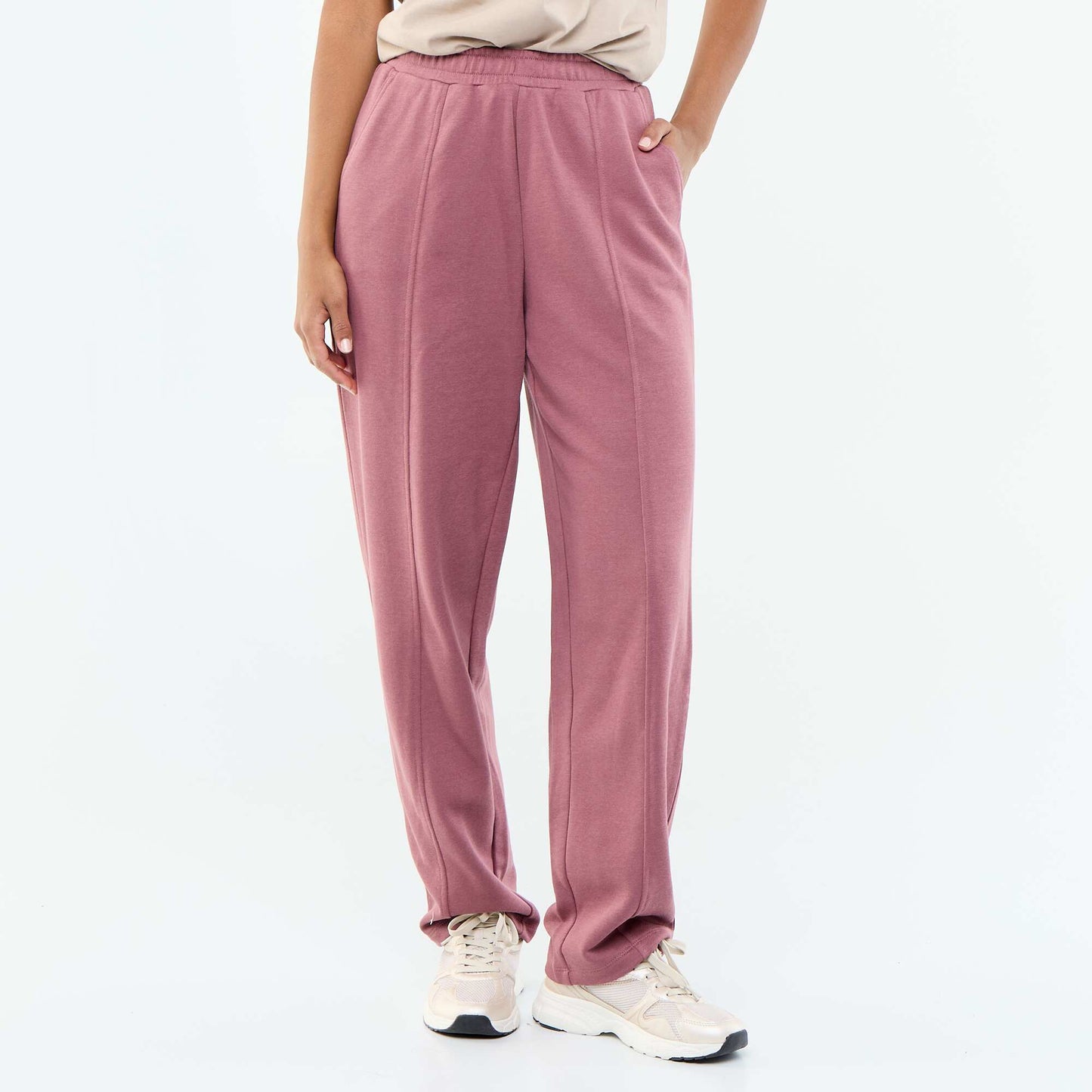 Jogging maille lourde ROSE