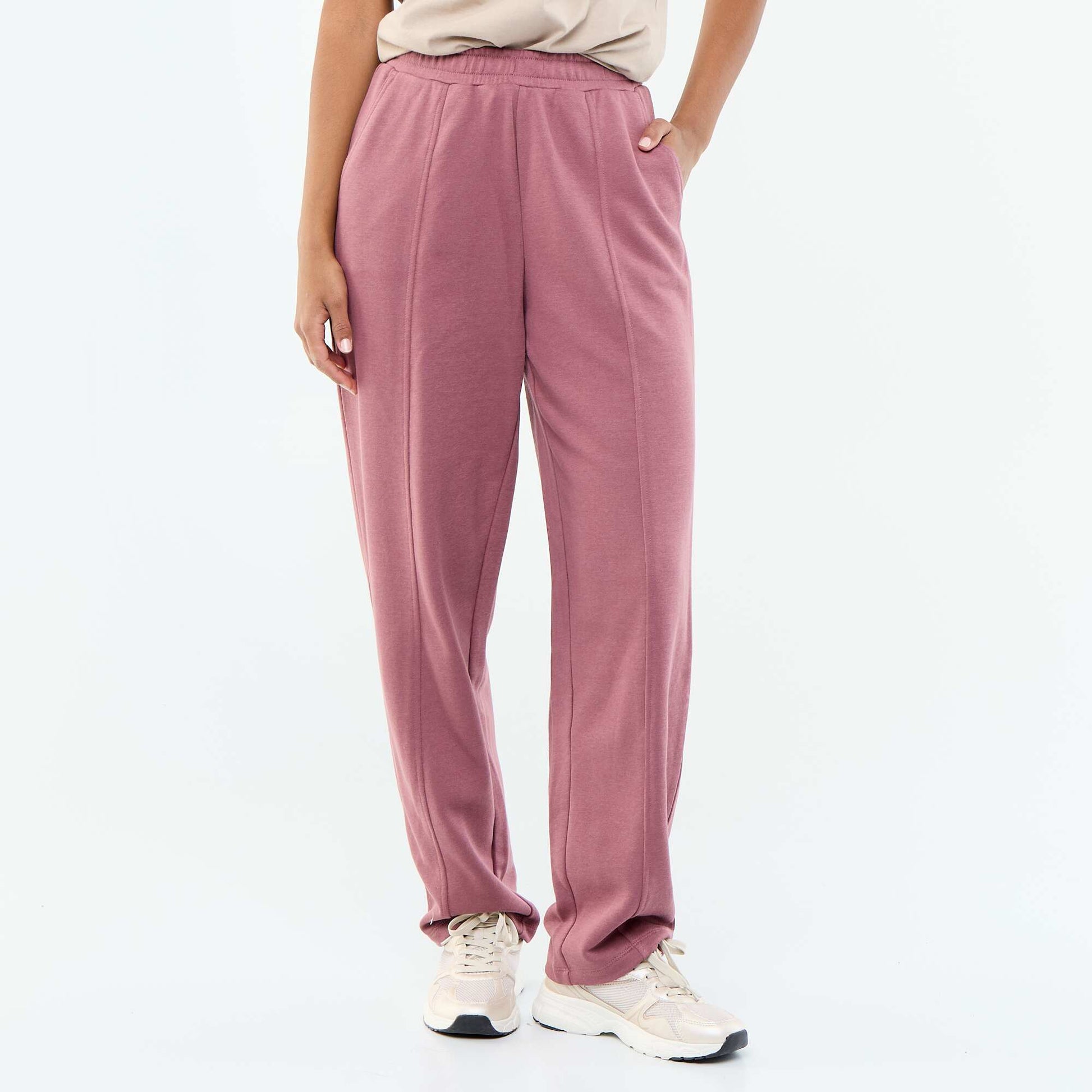 Jogging maille lourde ROSE