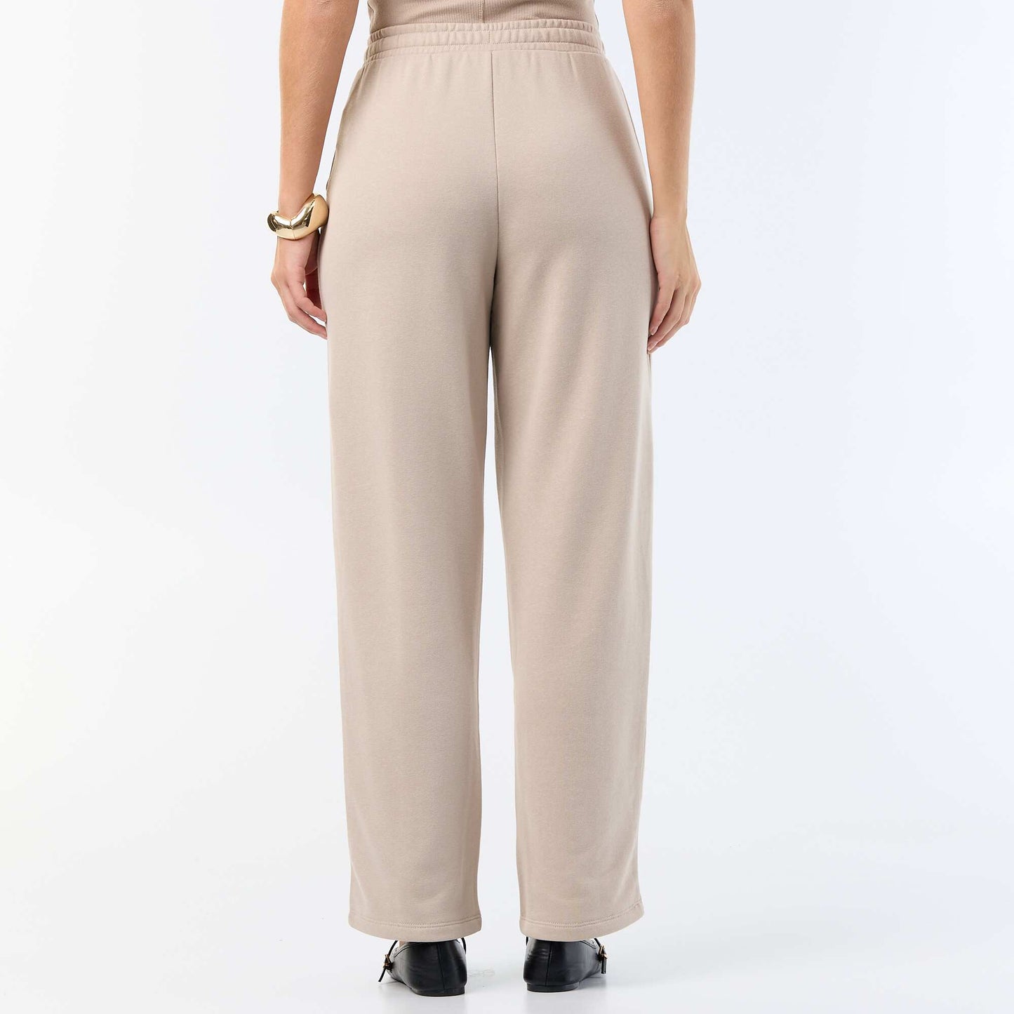 Jogging maille lourde BEIGE