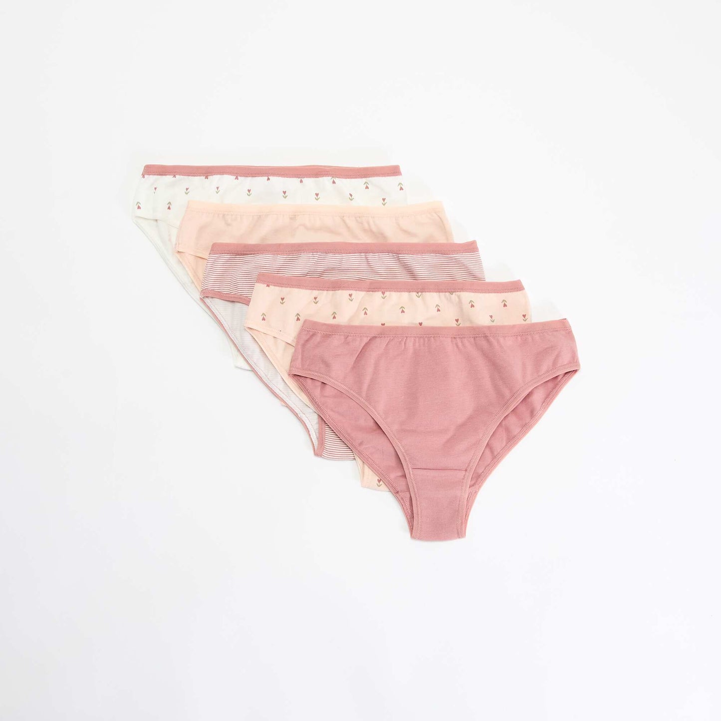 Lot de 5 culottes imprimées ROSE